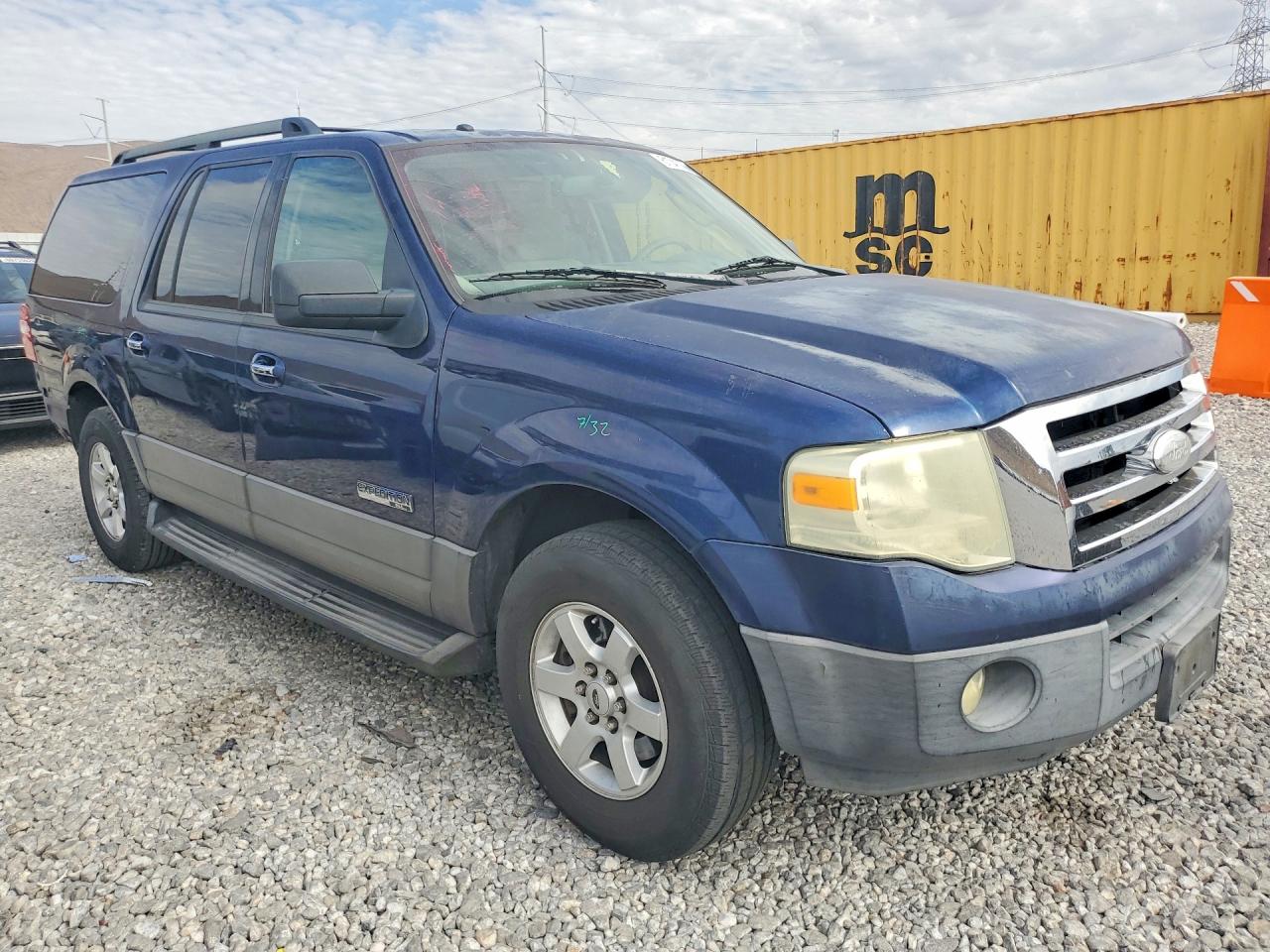 2007 Ford Expedition El Xlt Blue vin: 1FMFK15527LA33102