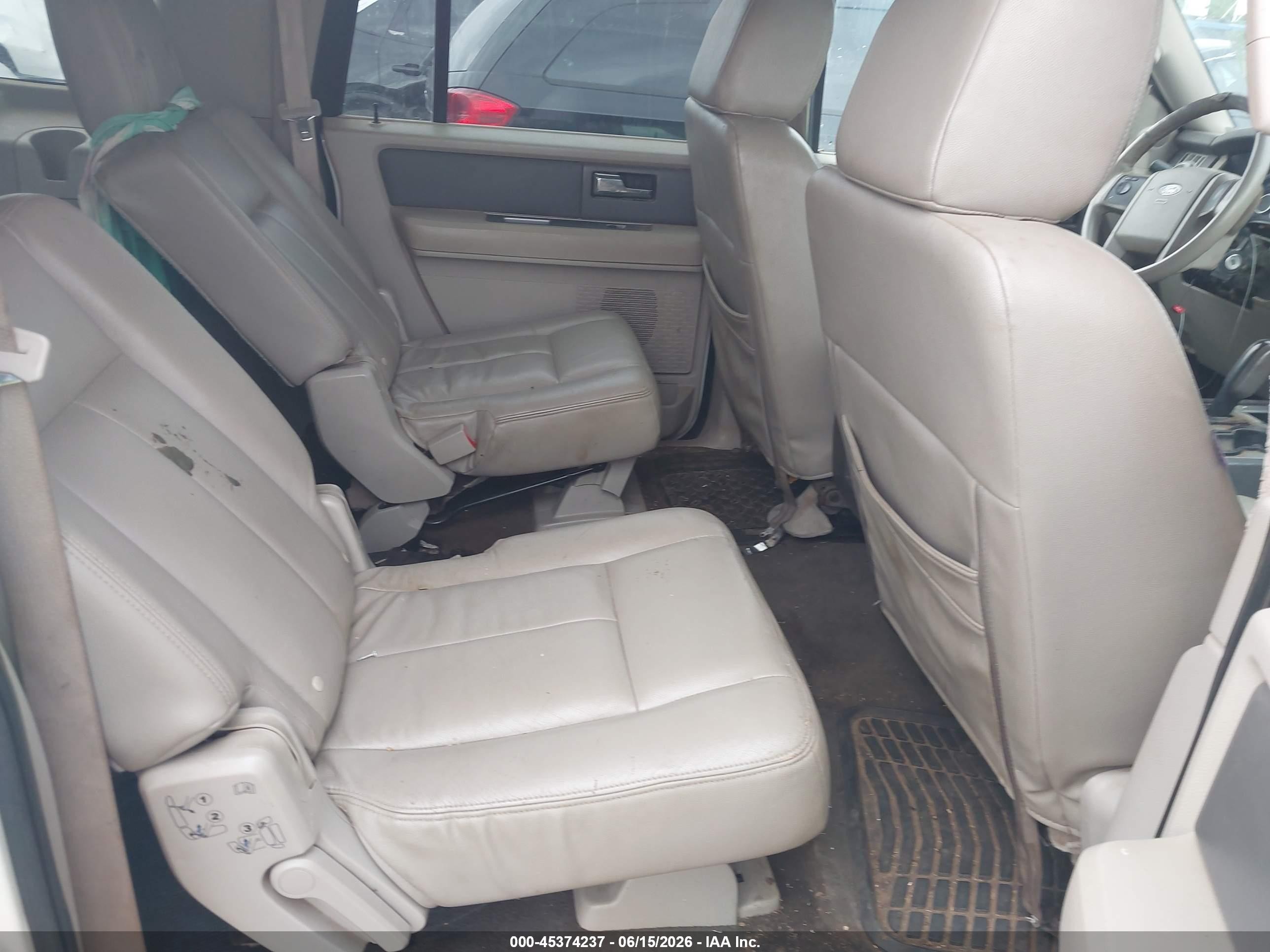 2008 Ford Expedition El Xlt White vin: 1FMFK15528LA59636