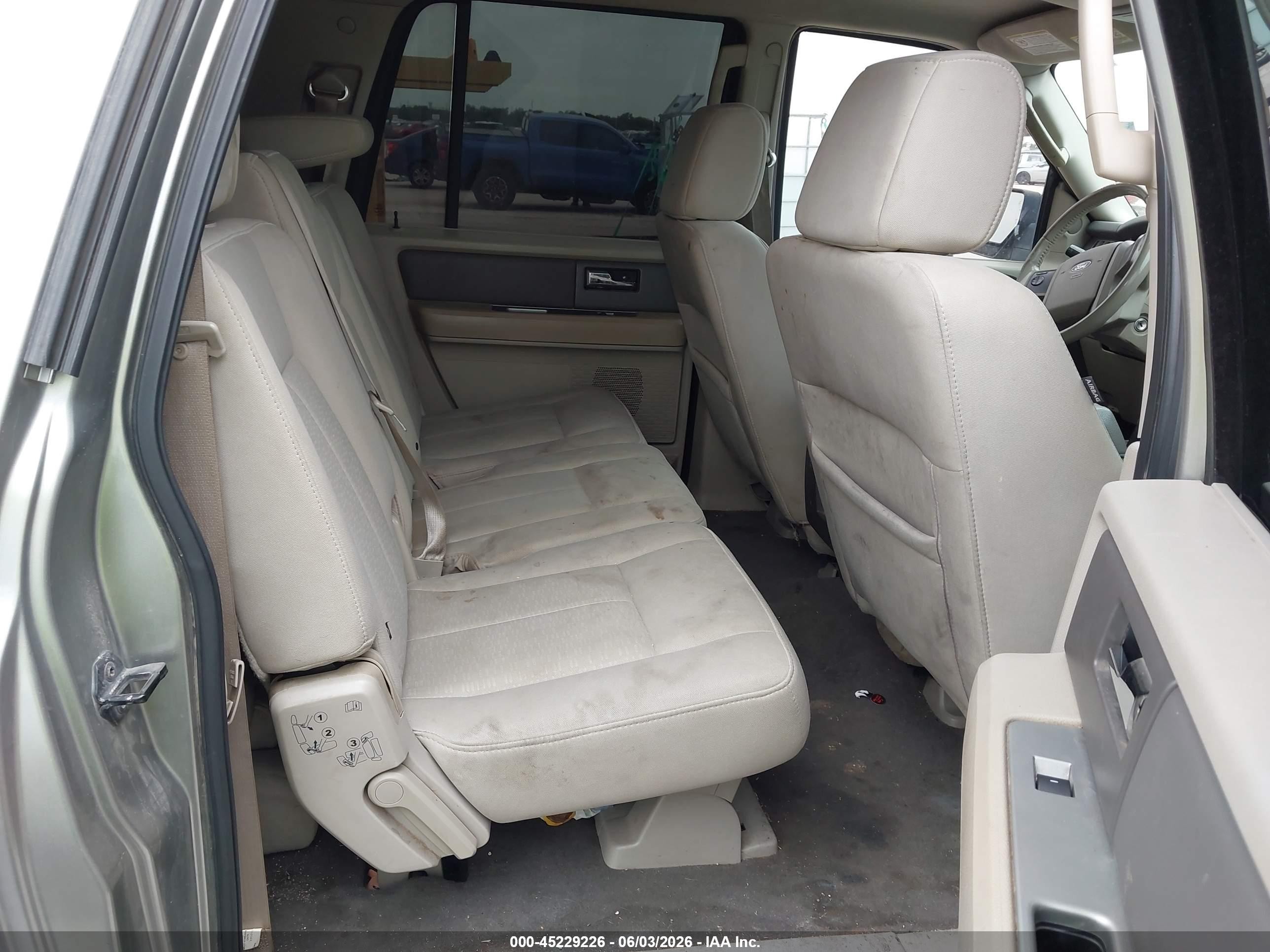 2008 Ford Expedition El Xlt Beige vin: 1FMFK15558LA23049