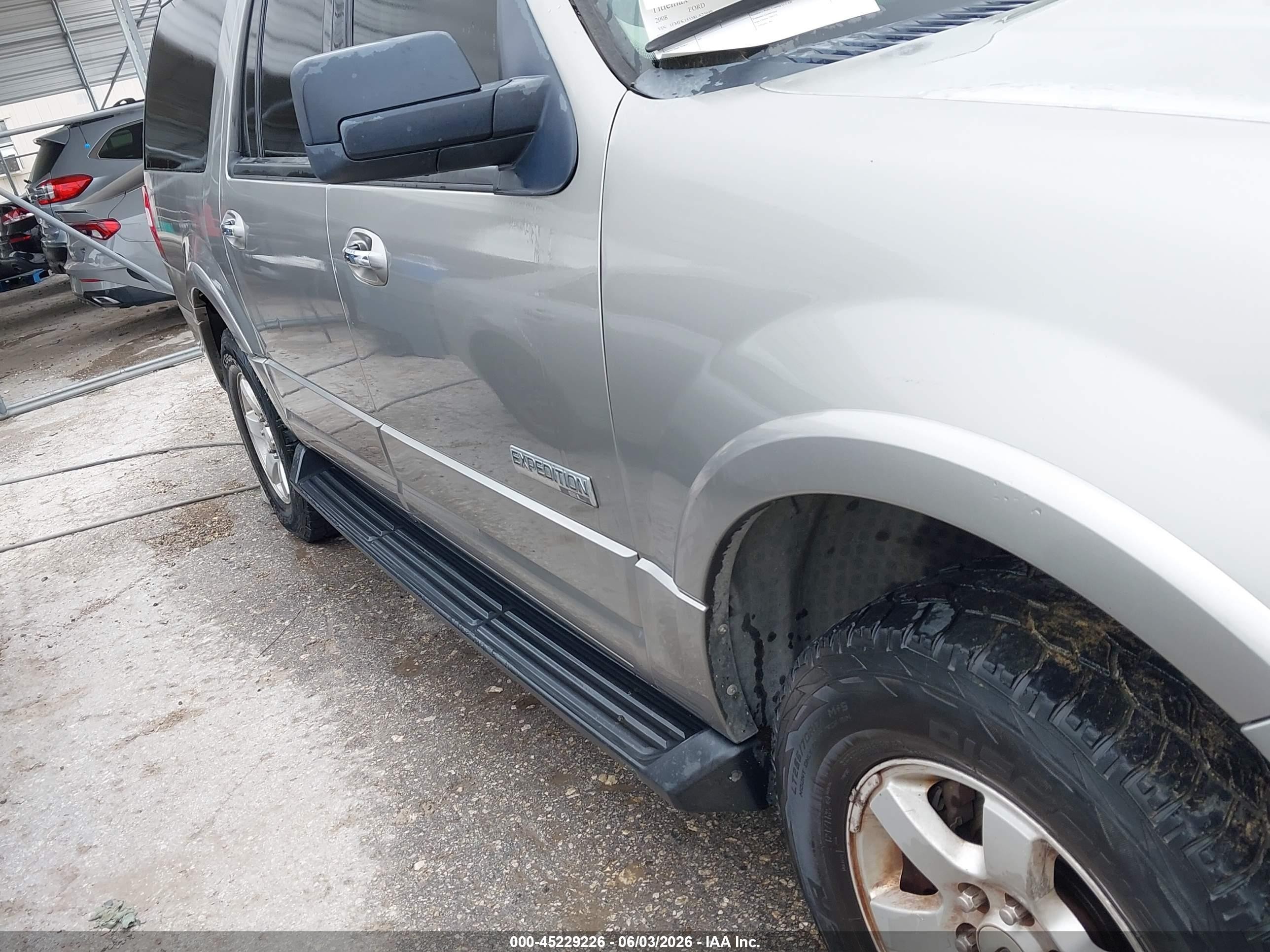 2008 Ford Expedition El Xlt Beige vin: 1FMFK15558LA23049