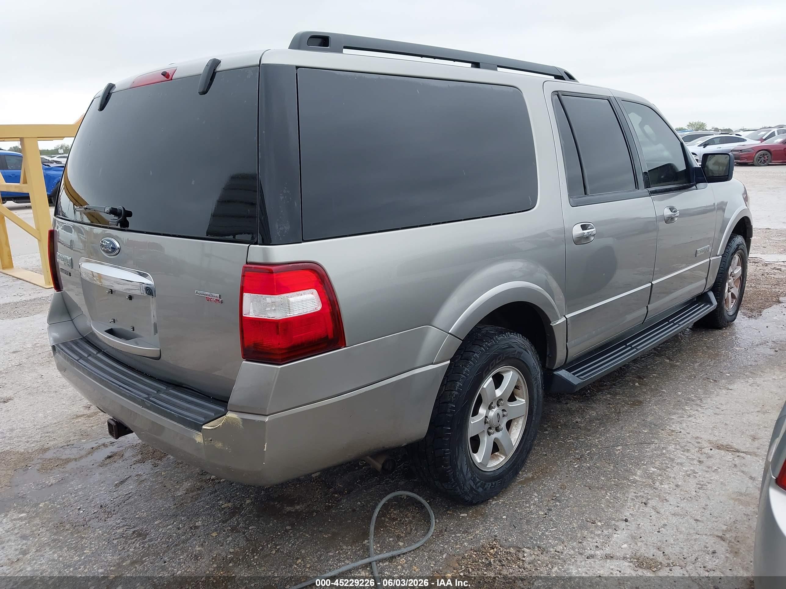 2008 Ford Expedition El Xlt Beige vin: 1FMFK15558LA23049