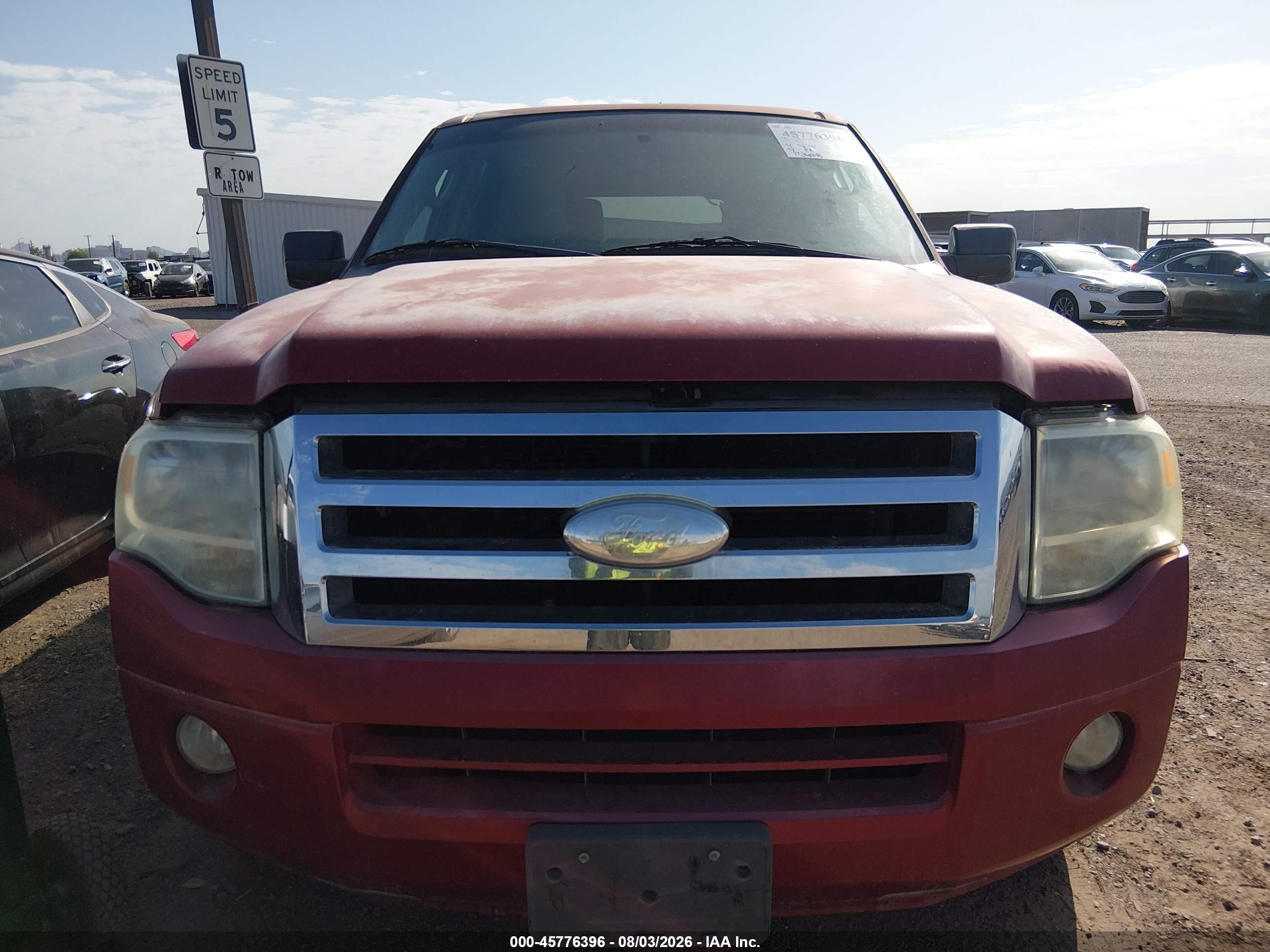 2008 Ford Expedition El Xlt Burgundy vin: 1FMFK155X8LA32474