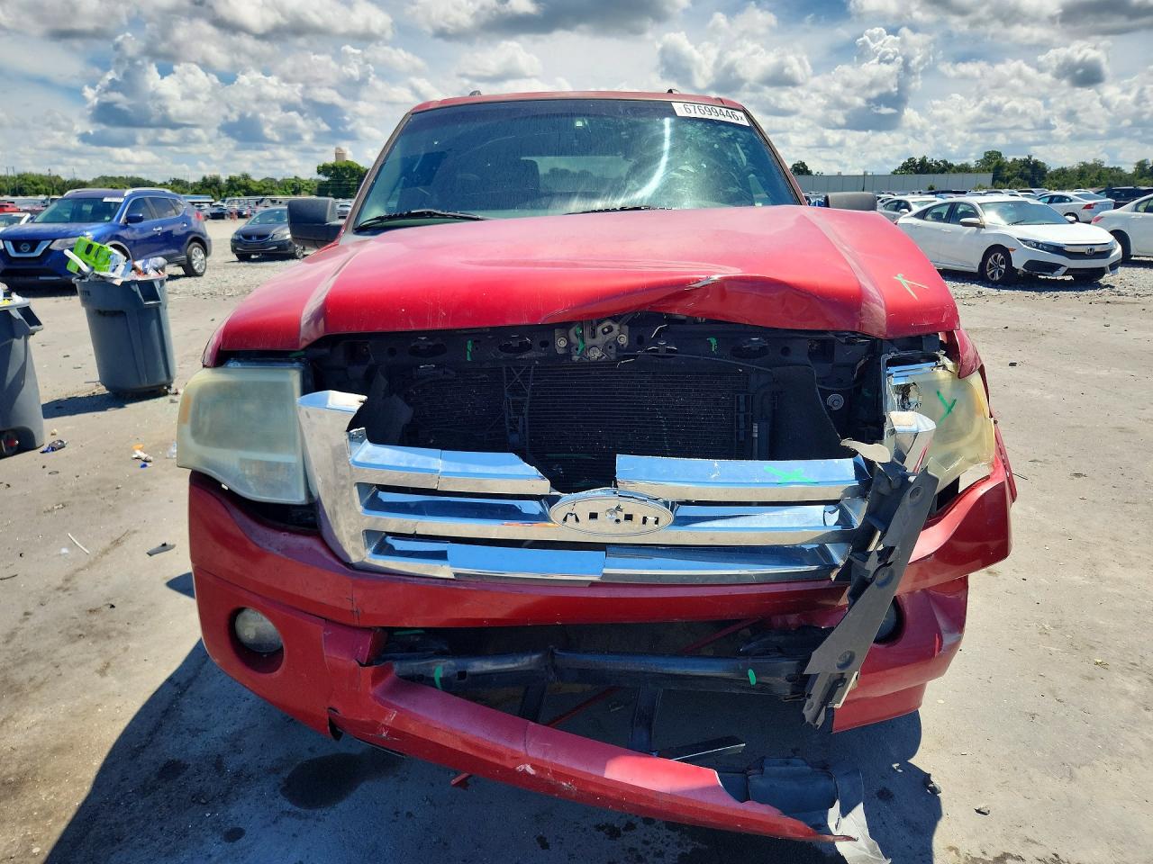 2009 Ford Expedition El Xlt Red vin: 1FMFK155X9LA07902