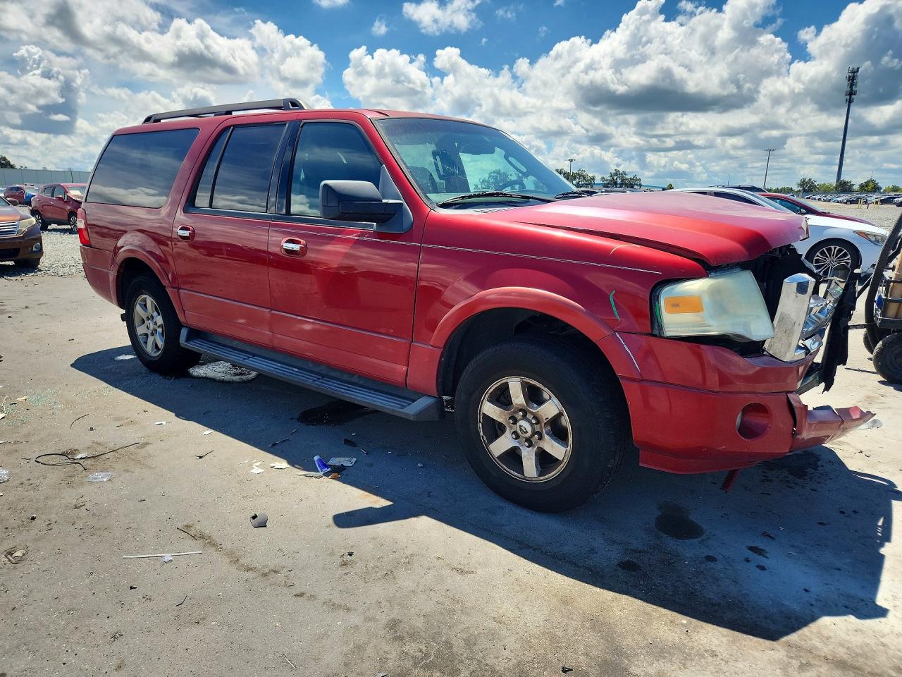 2009 Ford Expedition El Xlt Red vin: 1FMFK155X9LA07902