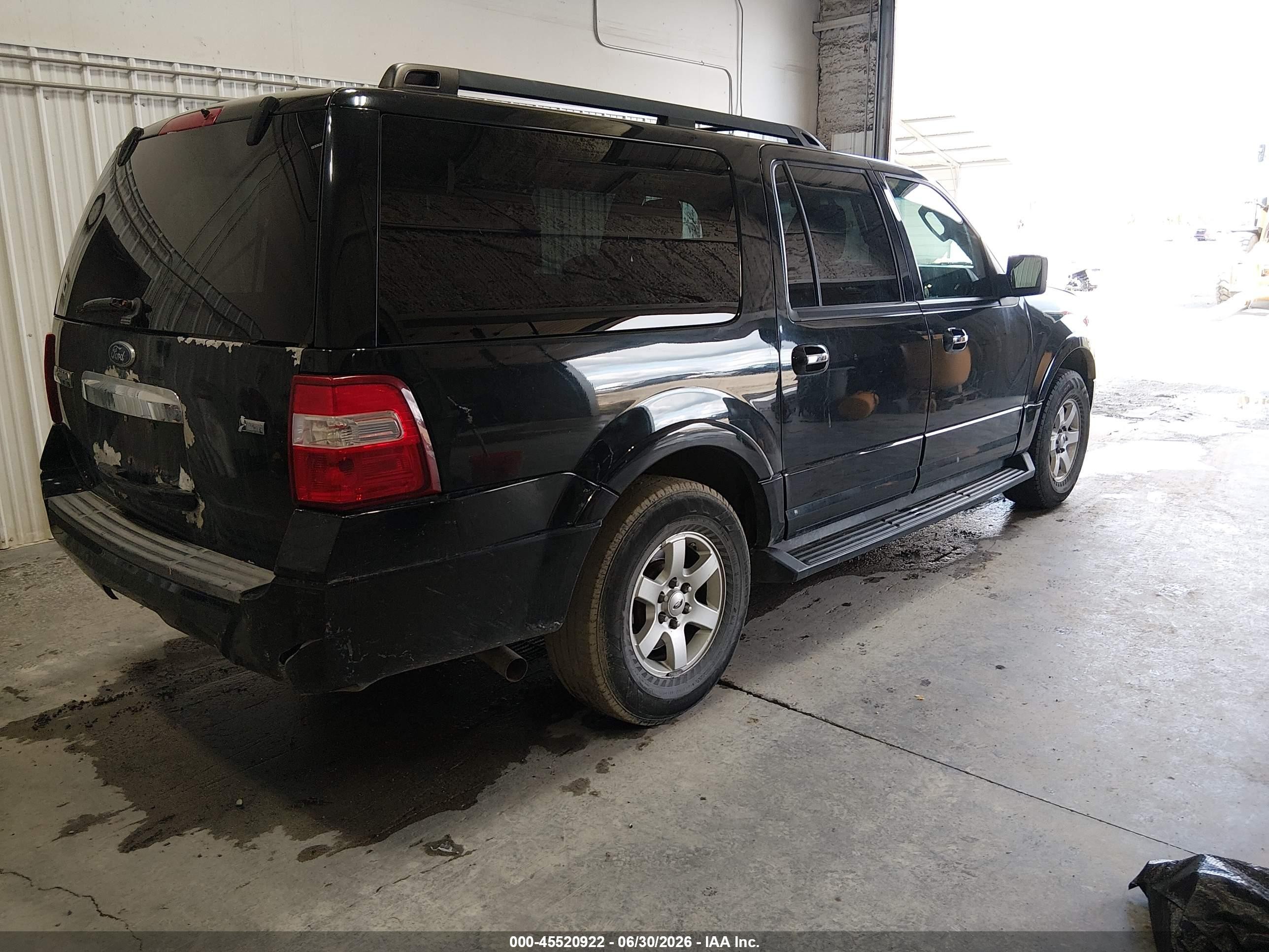 2009 Ford Expedition El Xlt Черный vin: 1FMFK16529LA06712