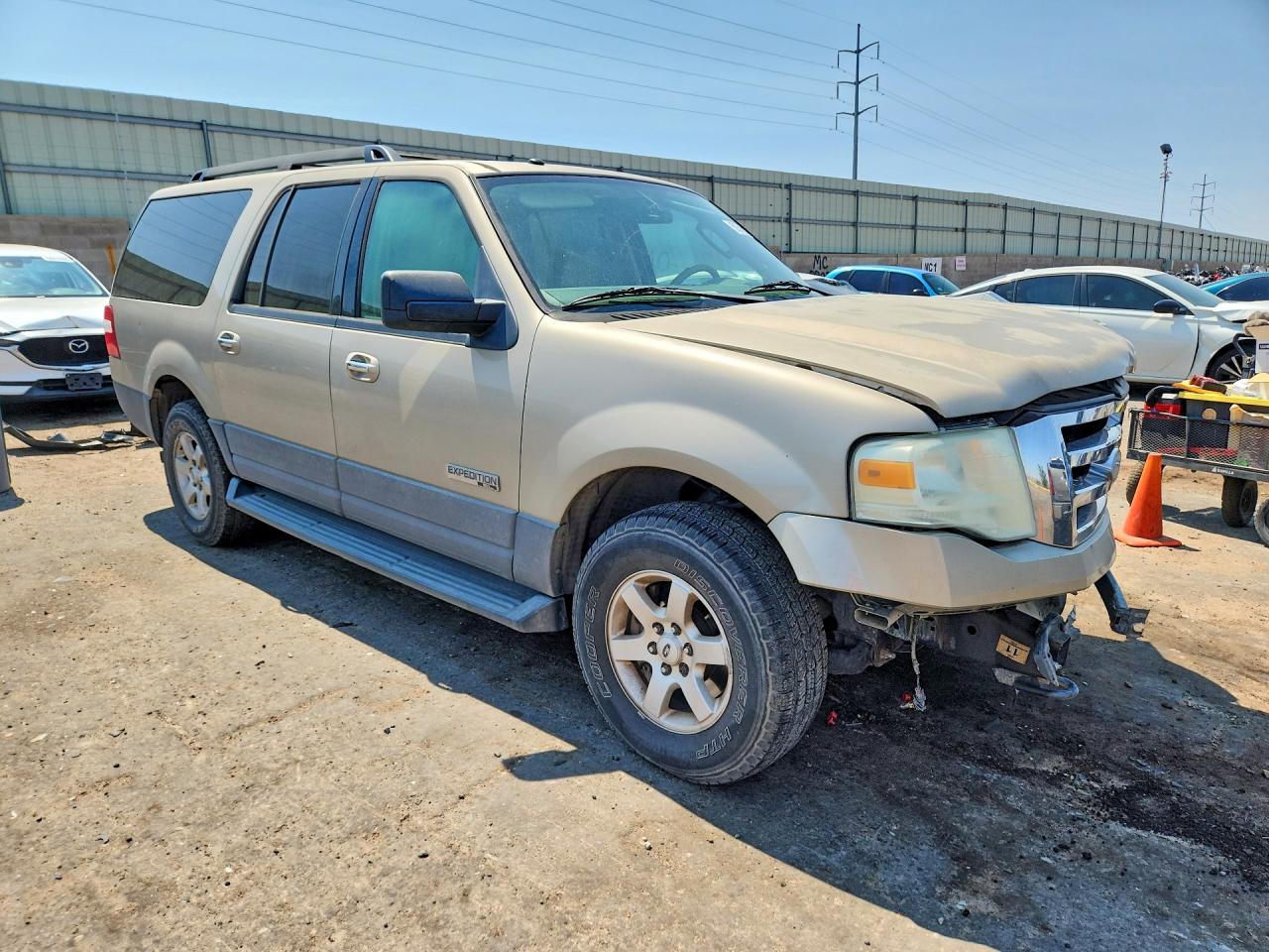 2007 Ford Expedition El Xlt Cream vin: 1FMFK16537LA44835