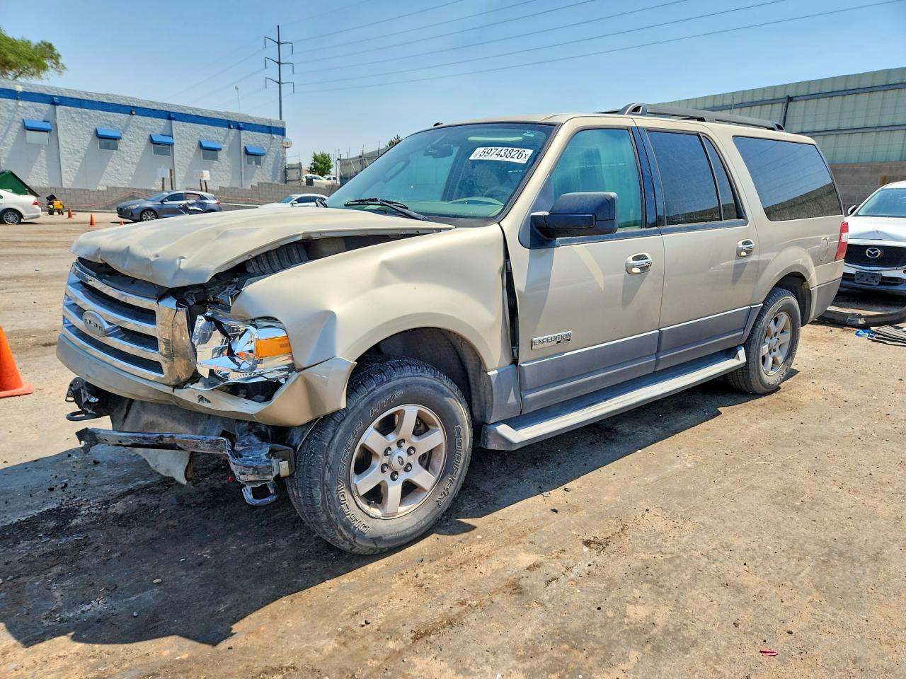 2007 Ford Expedition El Xlt Cream vin: 1FMFK16537LA44835