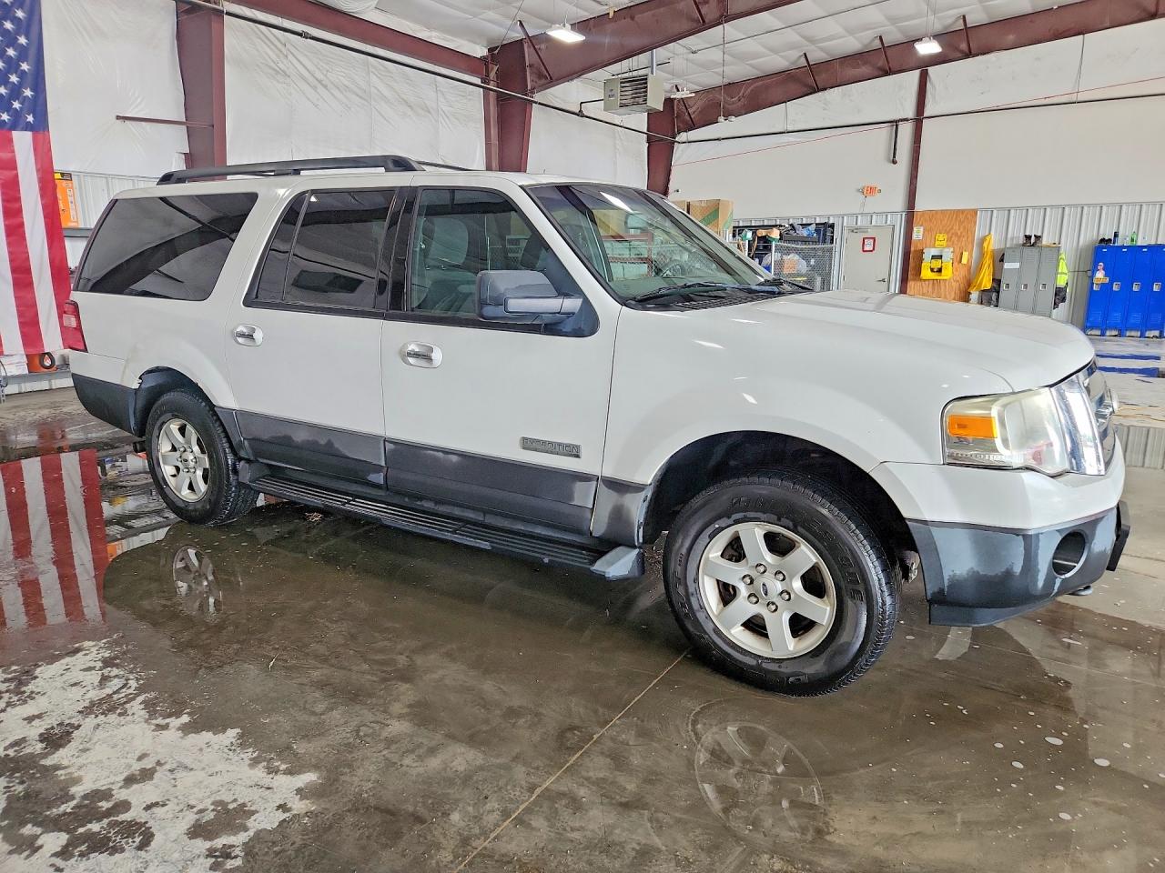 2007 Ford Expedition El Xlt White vin: 1FMFK16537LA69542