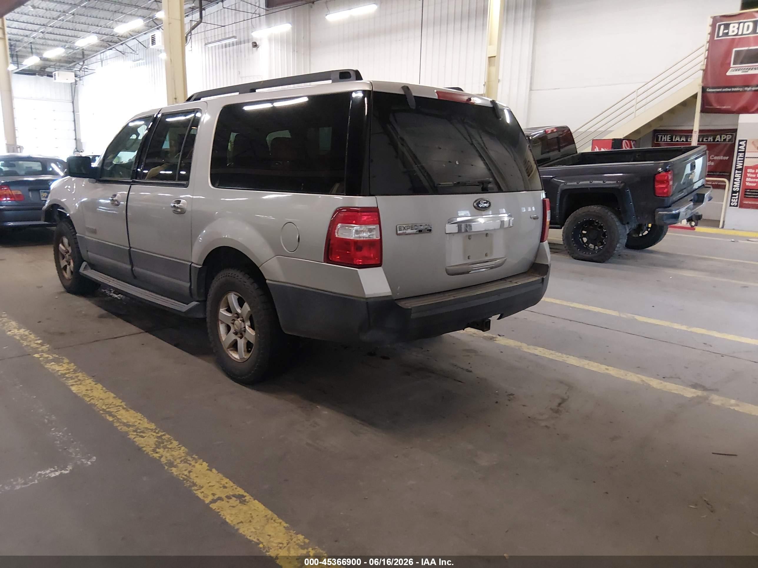 2007 Ford Expedition El Xlt Silver vin: 1FMFK16567LA83886