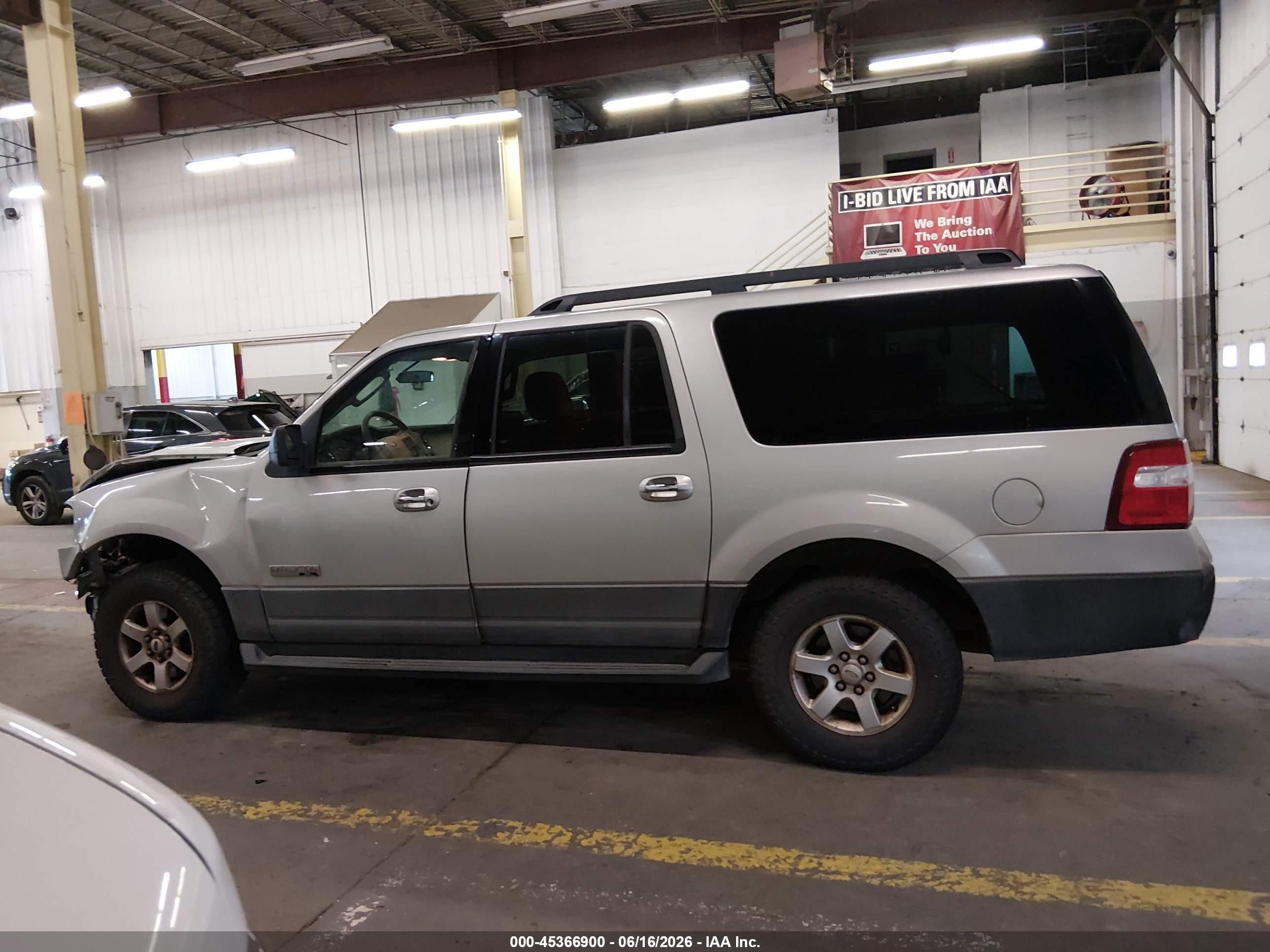 2007 Ford Expedition El Xlt Silver vin: 1FMFK16567LA83886