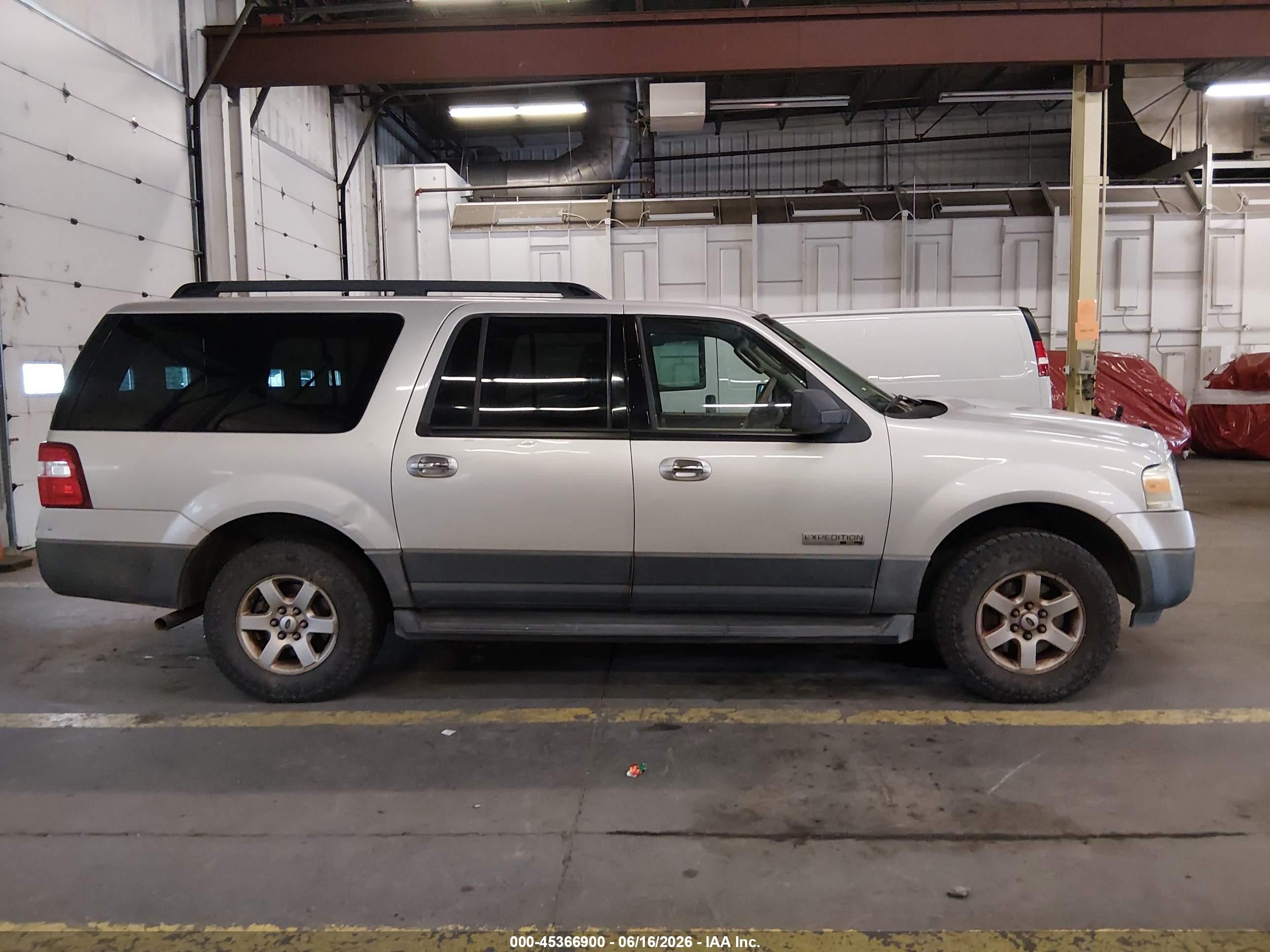2007 Ford Expedition El Xlt Silver vin: 1FMFK16567LA83886