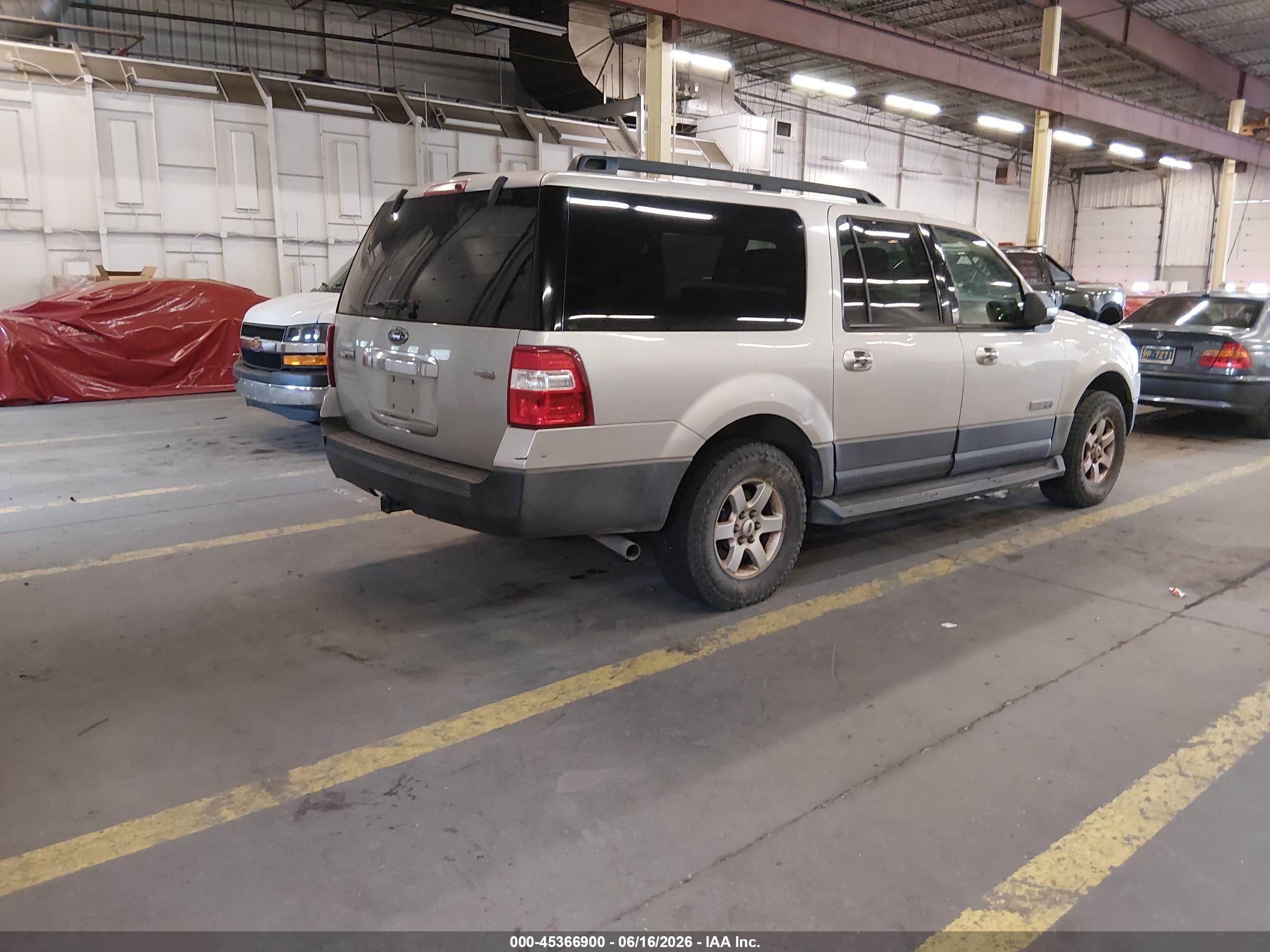 2007 Ford Expedition El Xlt Silver vin: 1FMFK16567LA83886