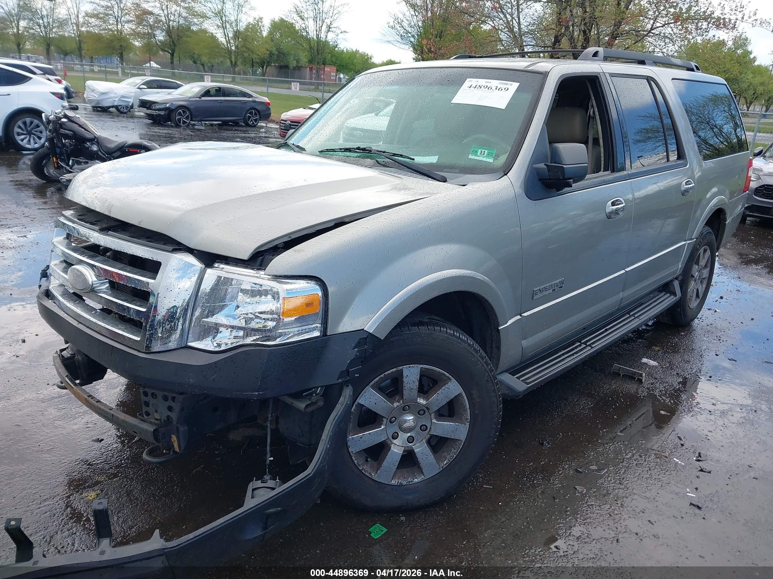 2008 Ford Expedition El Xlt Silver vin: 1FMFK16598LA69742