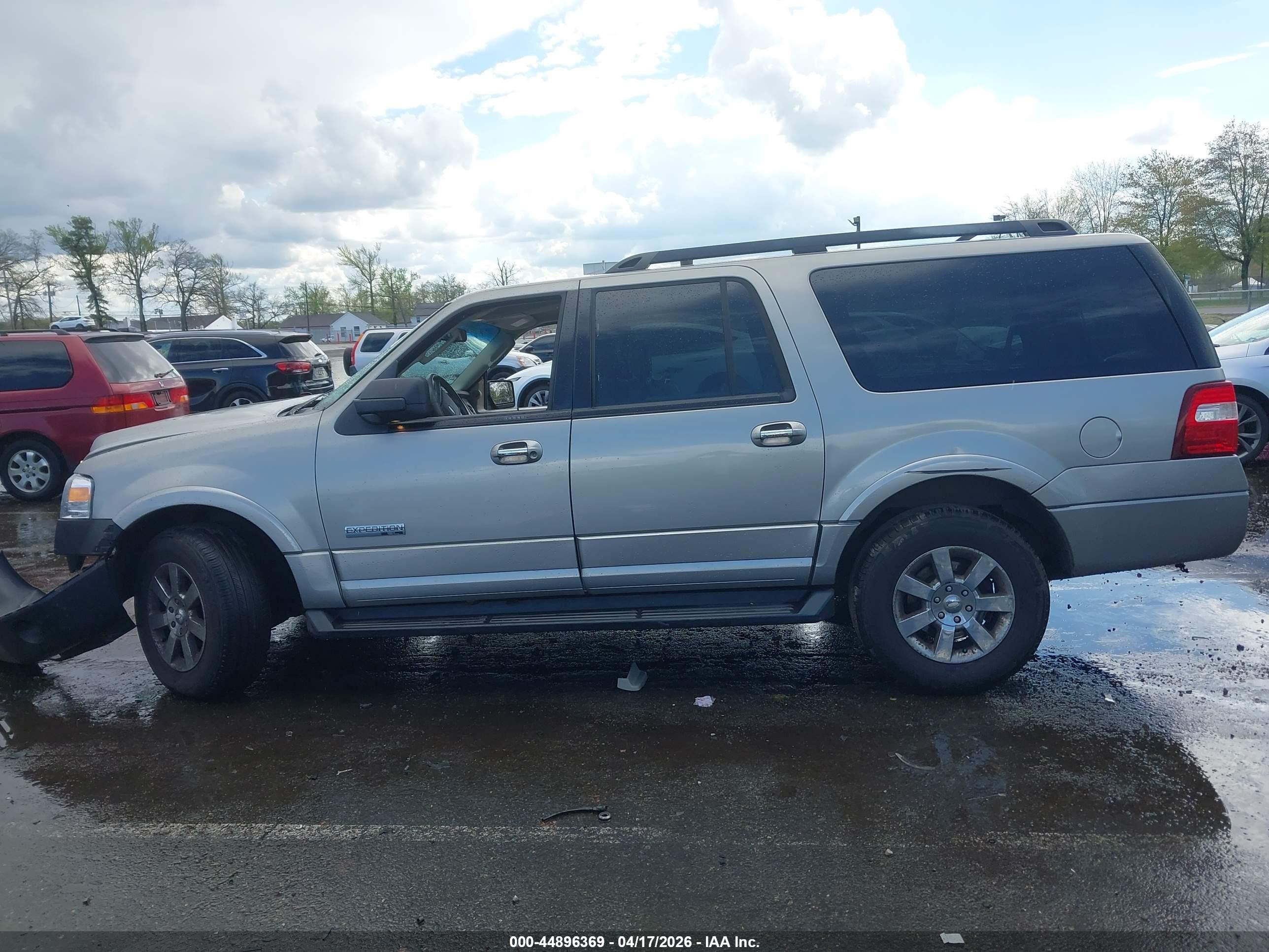 2008 Ford Expedition El Xlt Silver vin: 1FMFK16598LA69742