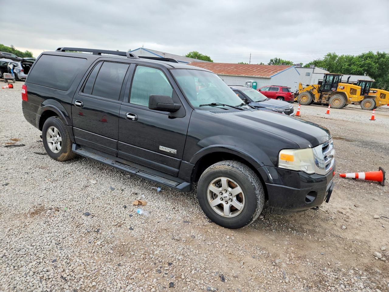 2008 Ford Expedition El Xlt Black vin: 1FMFK165X8LA87800