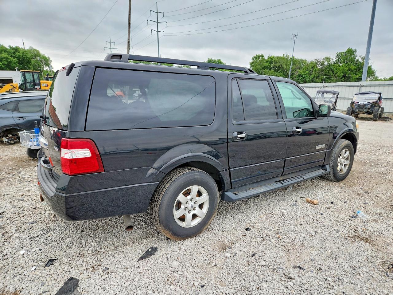2008 Ford Expedition El Xlt Black vin: 1FMFK165X8LA87800