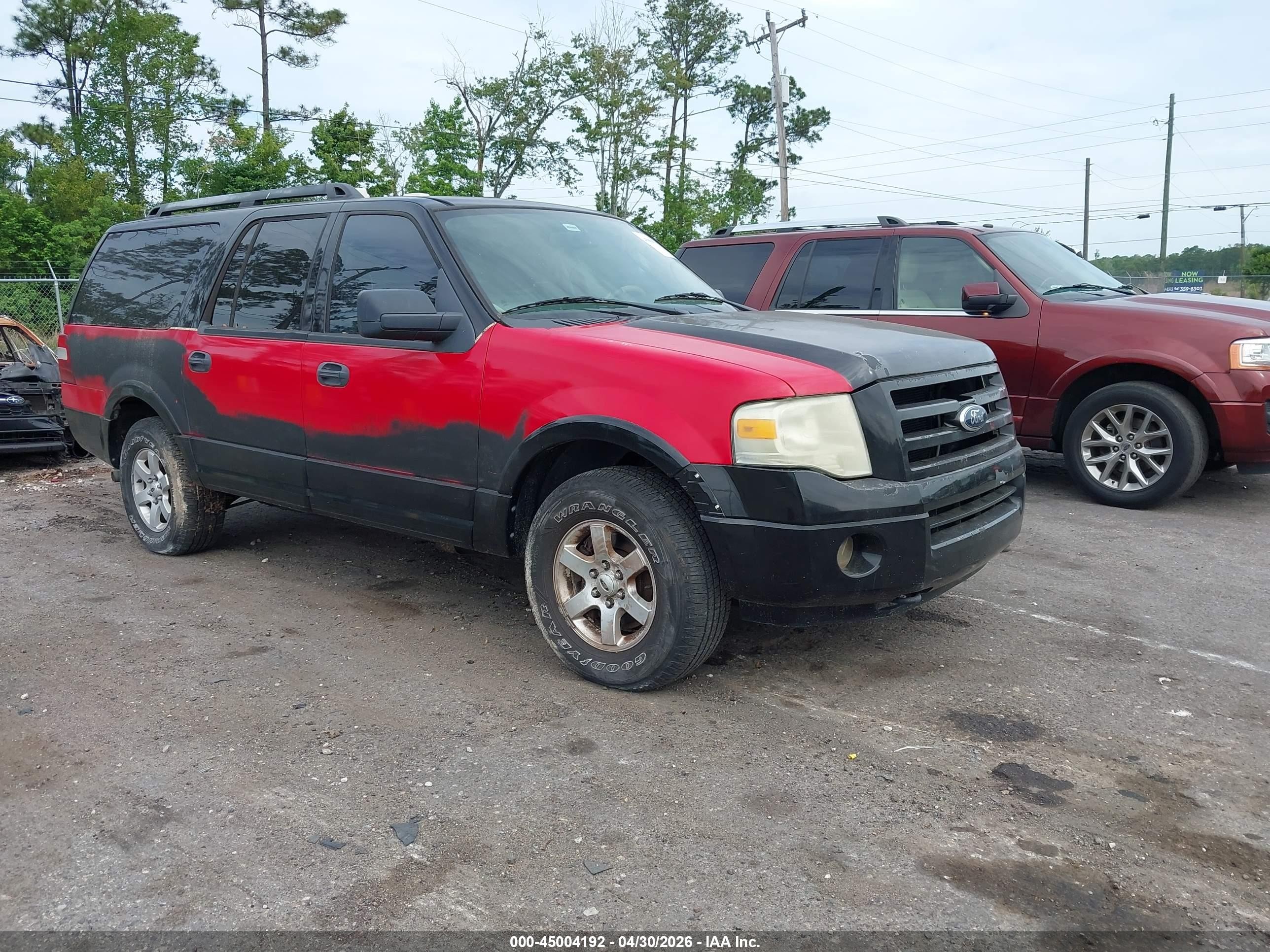 2009 Ford Expedition El Xlt Red vin: 1FMFK165X9EA96809