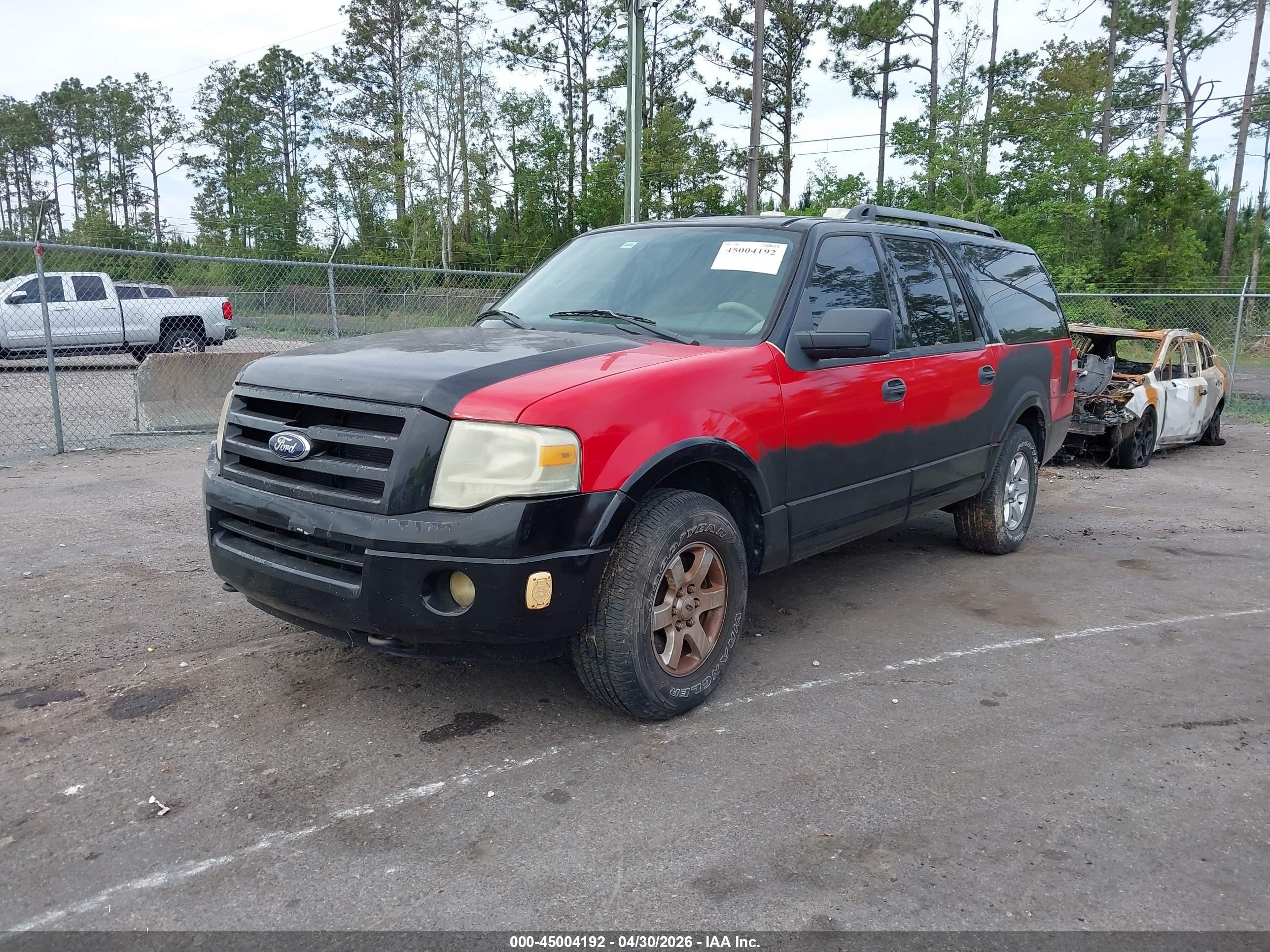 2009 Ford Expedition El Xlt Red vin: 1FMFK165X9EA96809