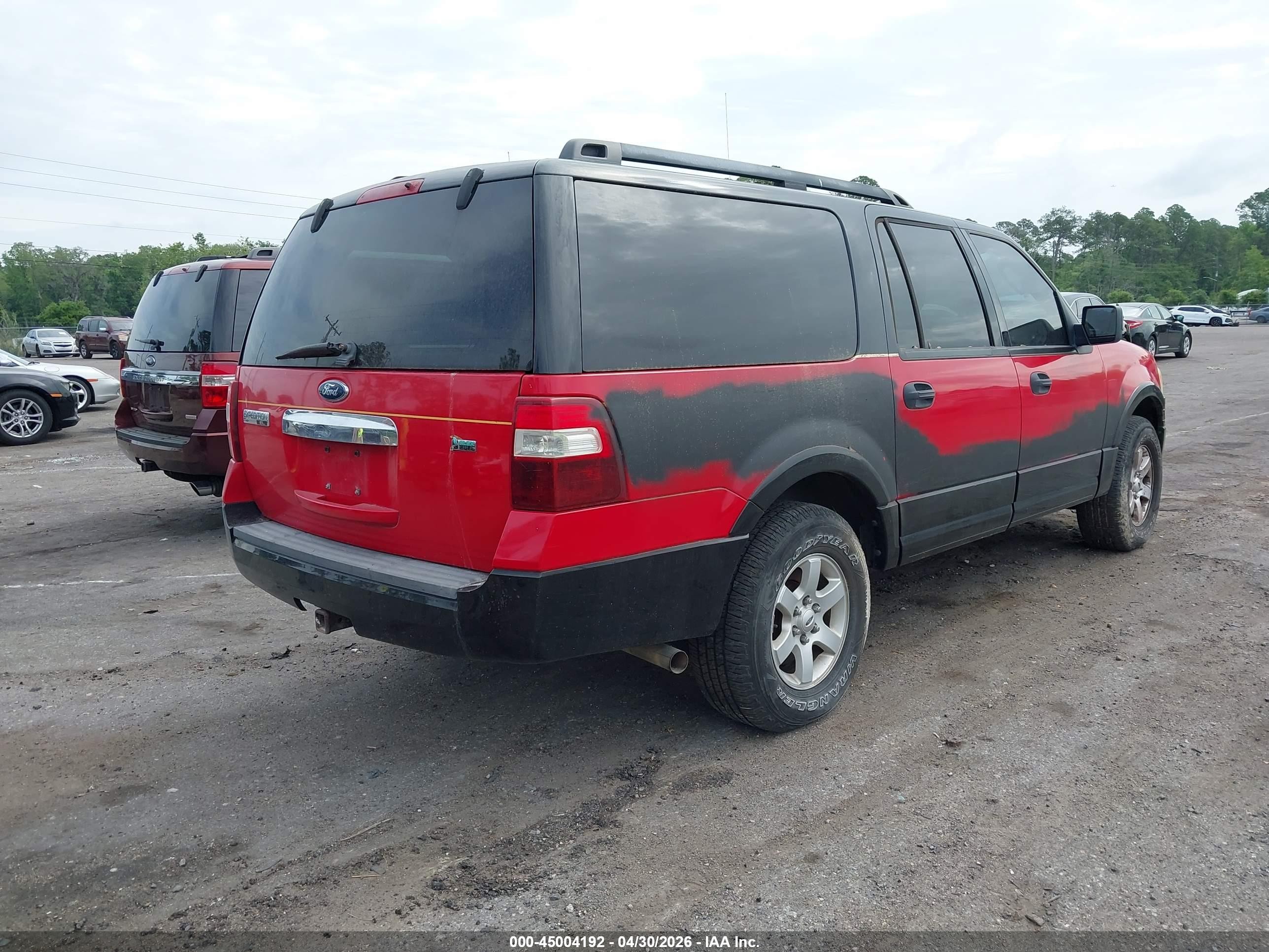 2009 Ford Expedition El Xlt Red vin: 1FMFK165X9EA96809