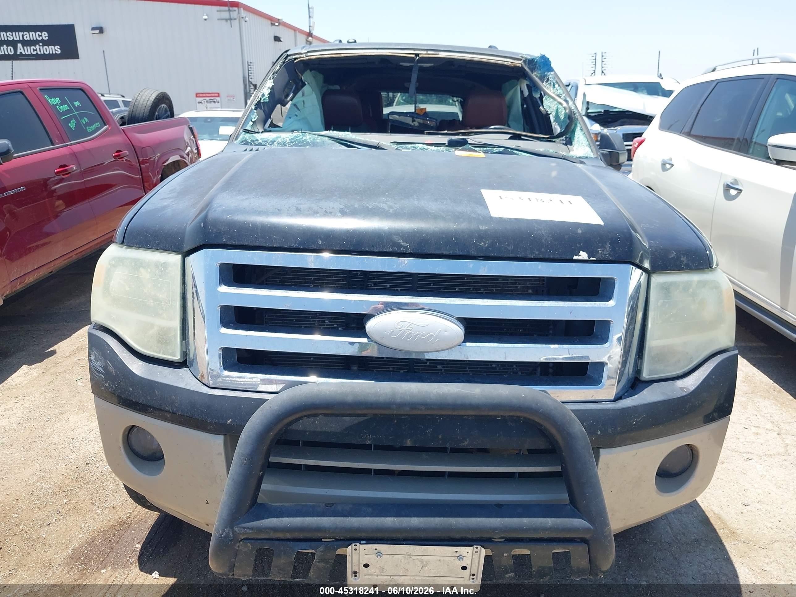 2008 Ford Expedition El Eddie Bauer/king Ranch Black vin: 1FMFK17518LA20999