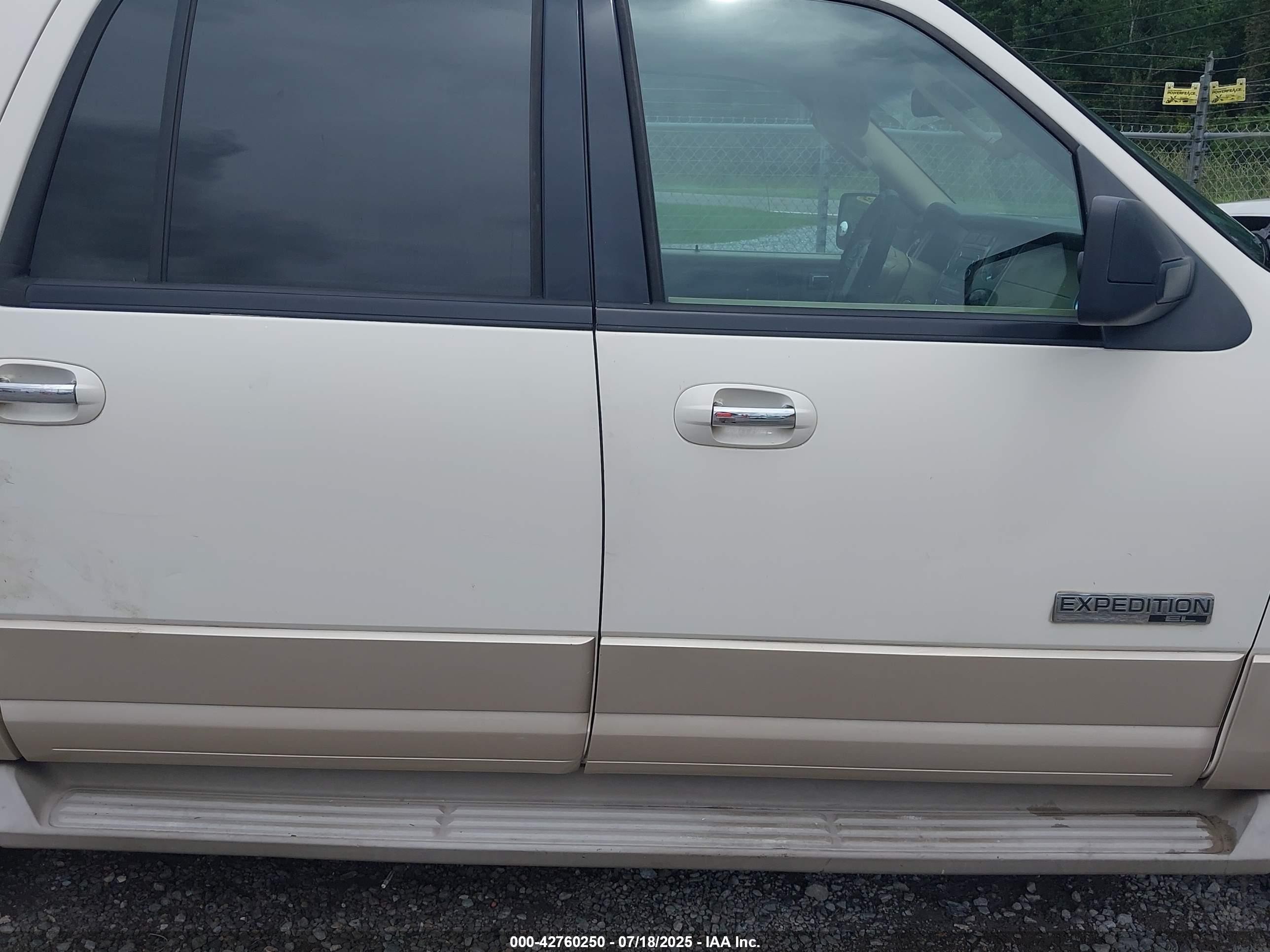 2008 Ford Expedition El Eddie Bauer/king Ranch White vin: 1FMFK17528LA05119