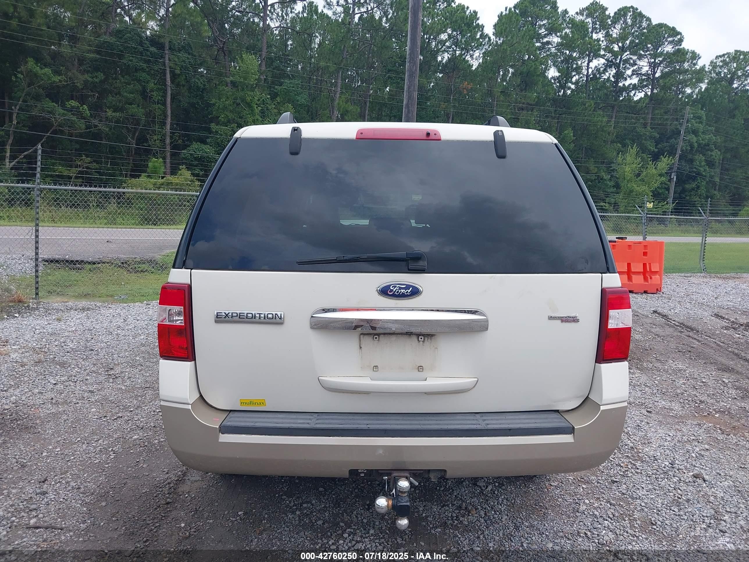 2008 Ford Expedition El Eddie Bauer/king Ranch White vin: 1FMFK17528LA05119