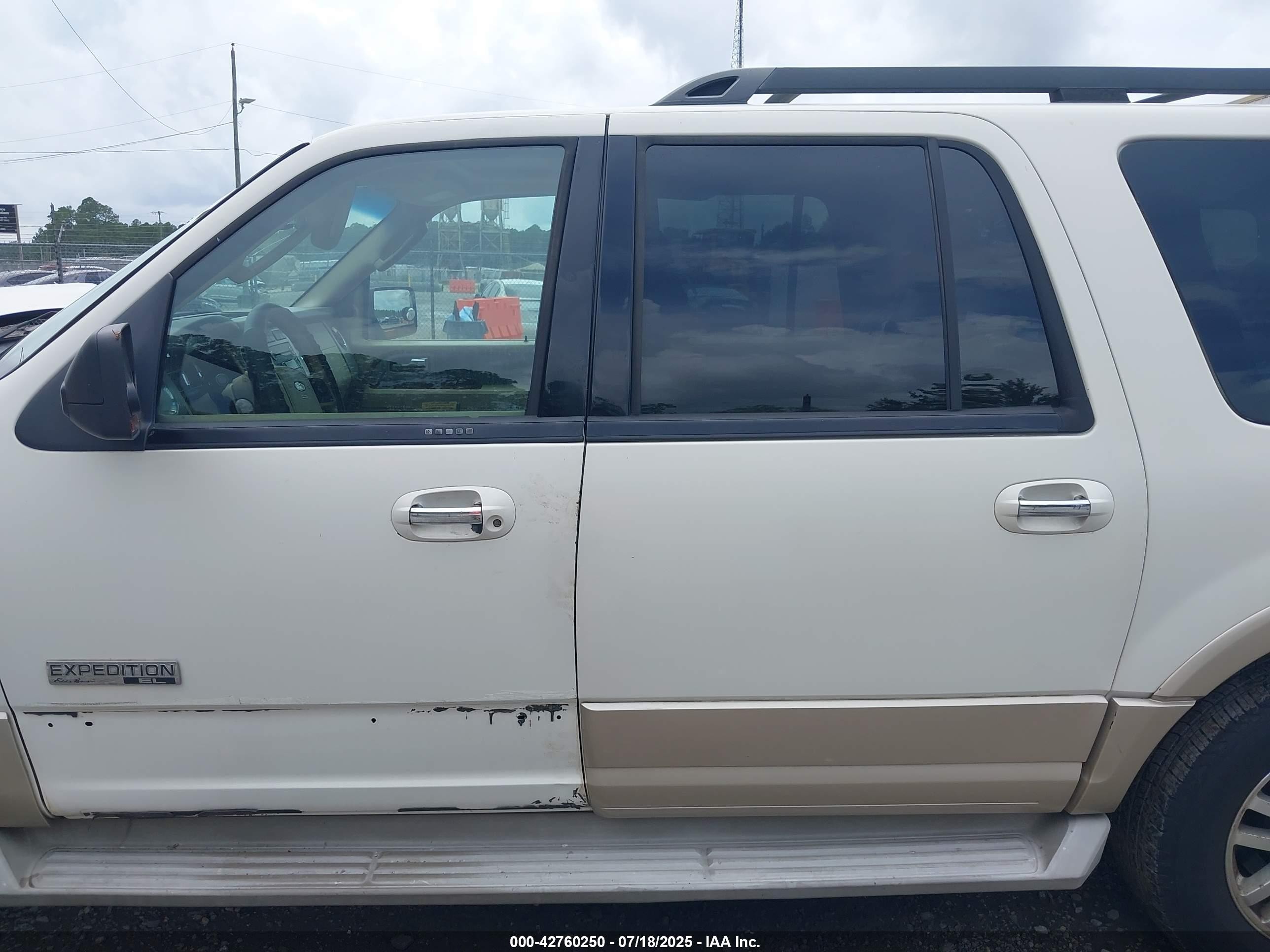 2008 Ford Expedition El Eddie Bauer/king Ranch White vin: 1FMFK17528LA05119