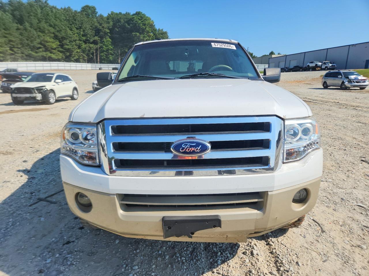 2007 Ford Expedition El Eddie Bauer White vin: 1FMFK17537LA80524