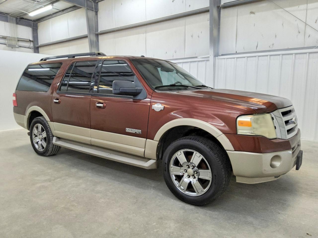 2008 Ford Expedition El Eddie Bauer Brown vin: 1FMFK17548LA68688