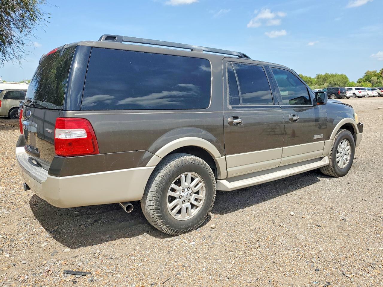 2008 Ford Expedition El Eddie Bauer Brown vin: 1FMFK17548LA77584
