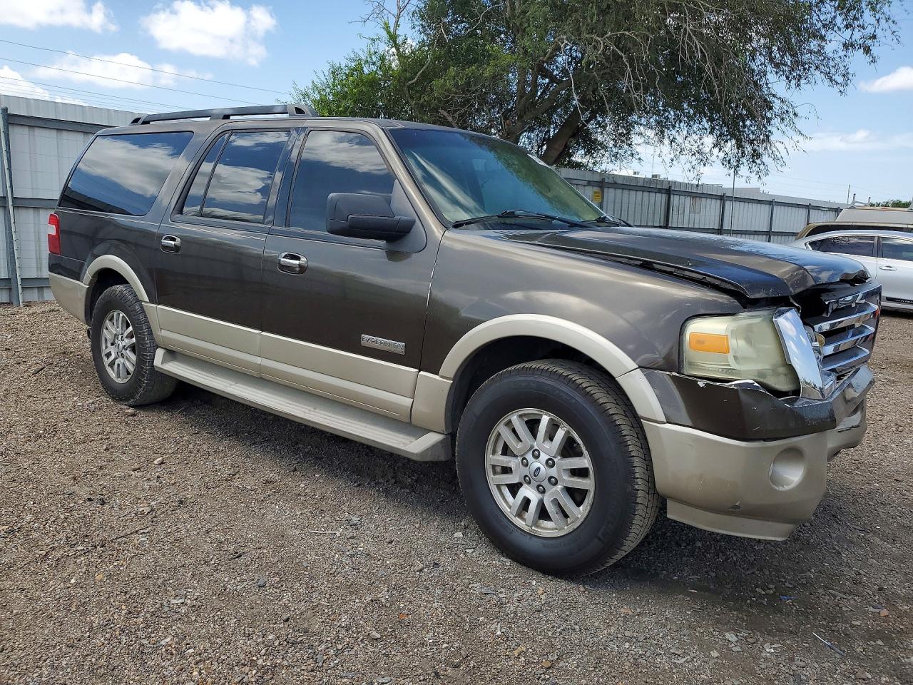 2008 Ford Expedition El Eddie Bauer Brown vin: 1FMFK17548LA77584