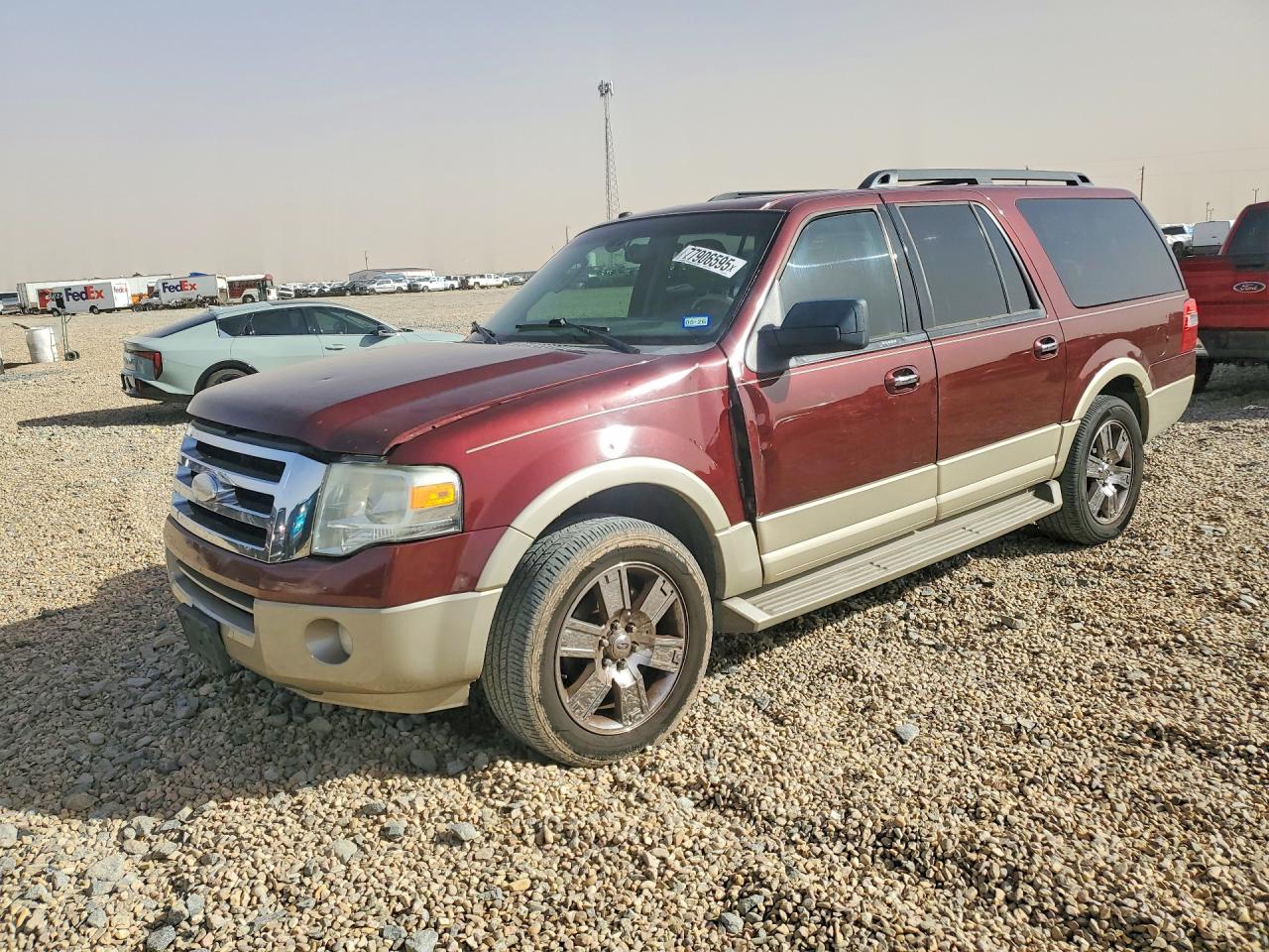 2009 Ford Expedition El Eddie Bauer Burgundy vin: 1FMFK17549LA04135