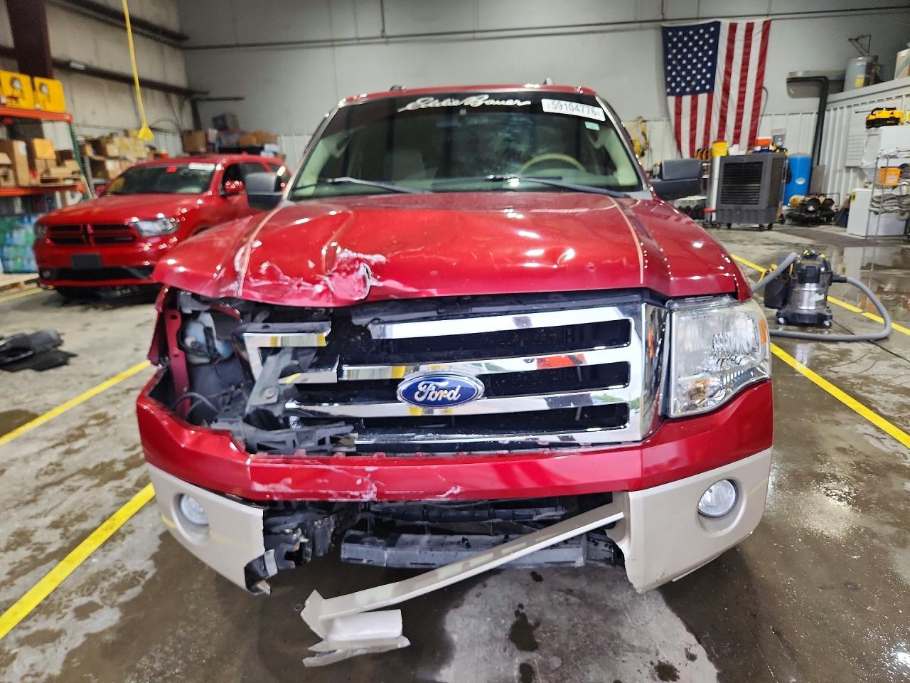 2008 Ford Expedition El Eddie Bauer Red vin: 1FMFK17558LA47784