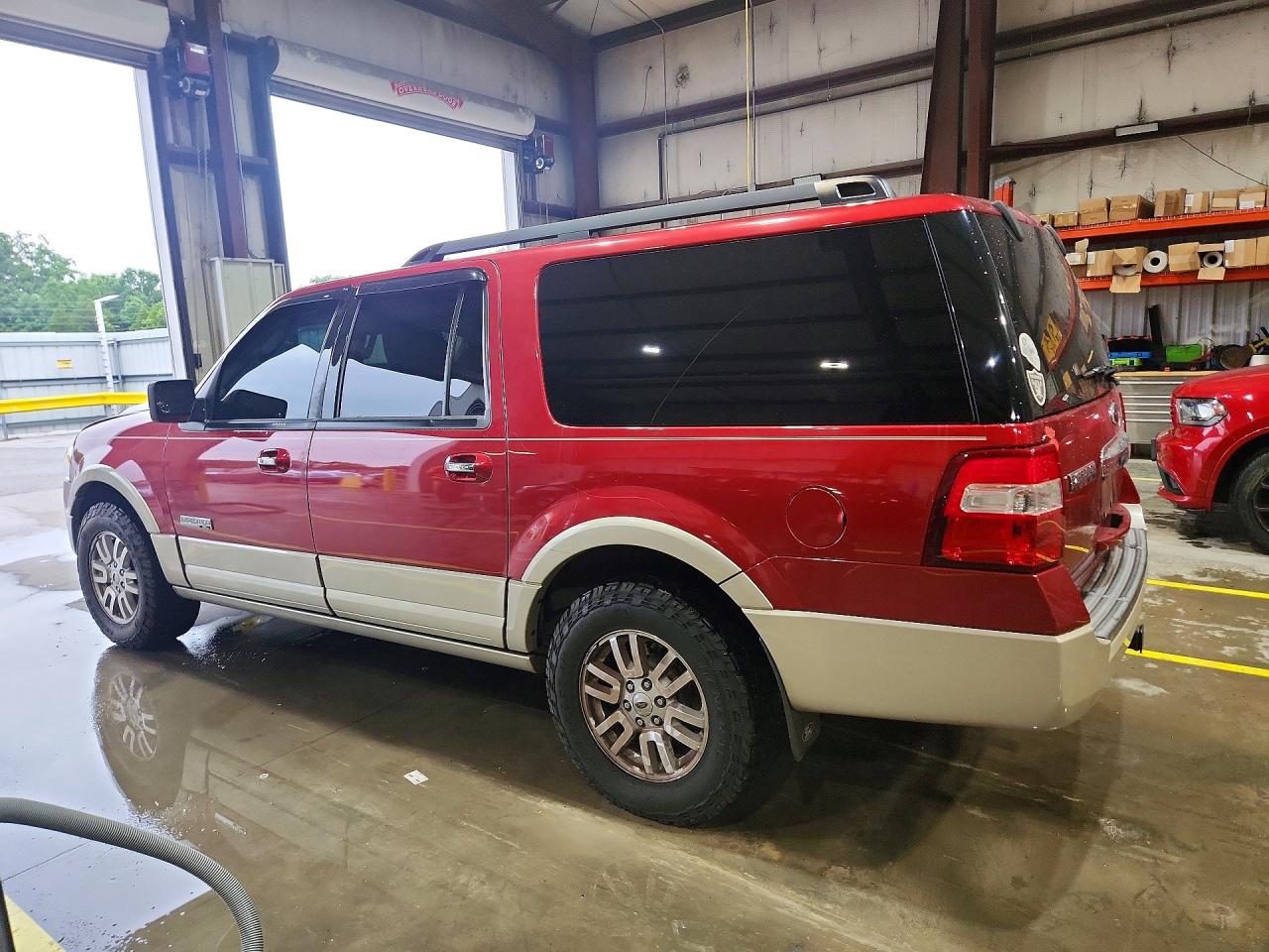 2008 Ford Expedition El Eddie Bauer Red vin: 1FMFK17558LA47784