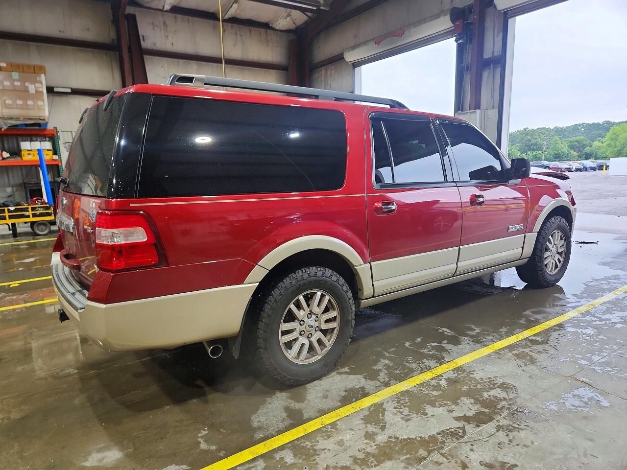 2008 Ford Expedition El Eddie Bauer Red vin: 1FMFK17558LA47784