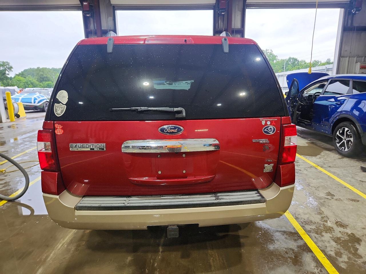 2008 Ford Expedition El Eddie Bauer Red vin: 1FMFK17558LA47784