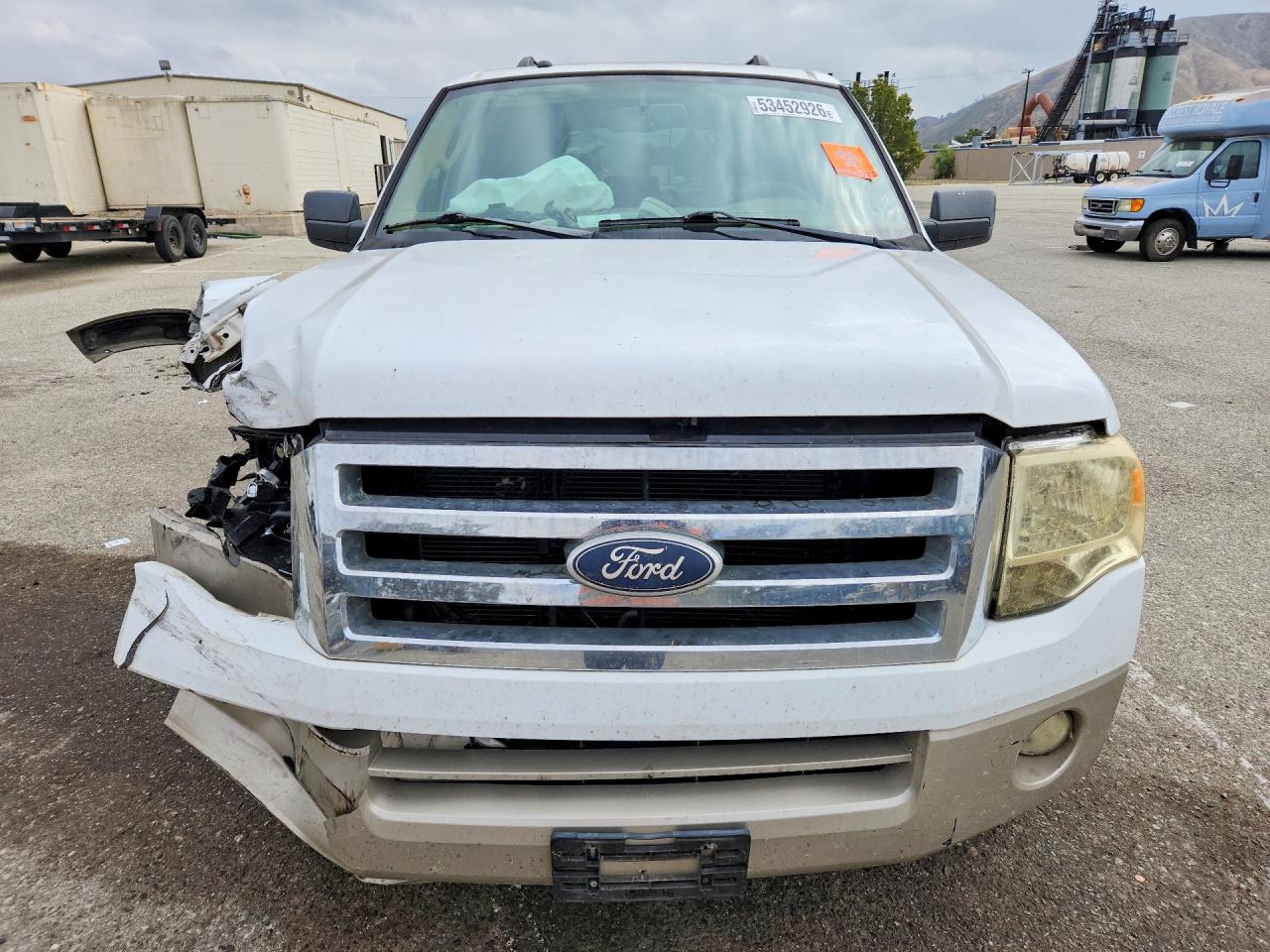 2007 Ford Expedition El Eddie Bauer White vin: 1FMFK17567LA39871