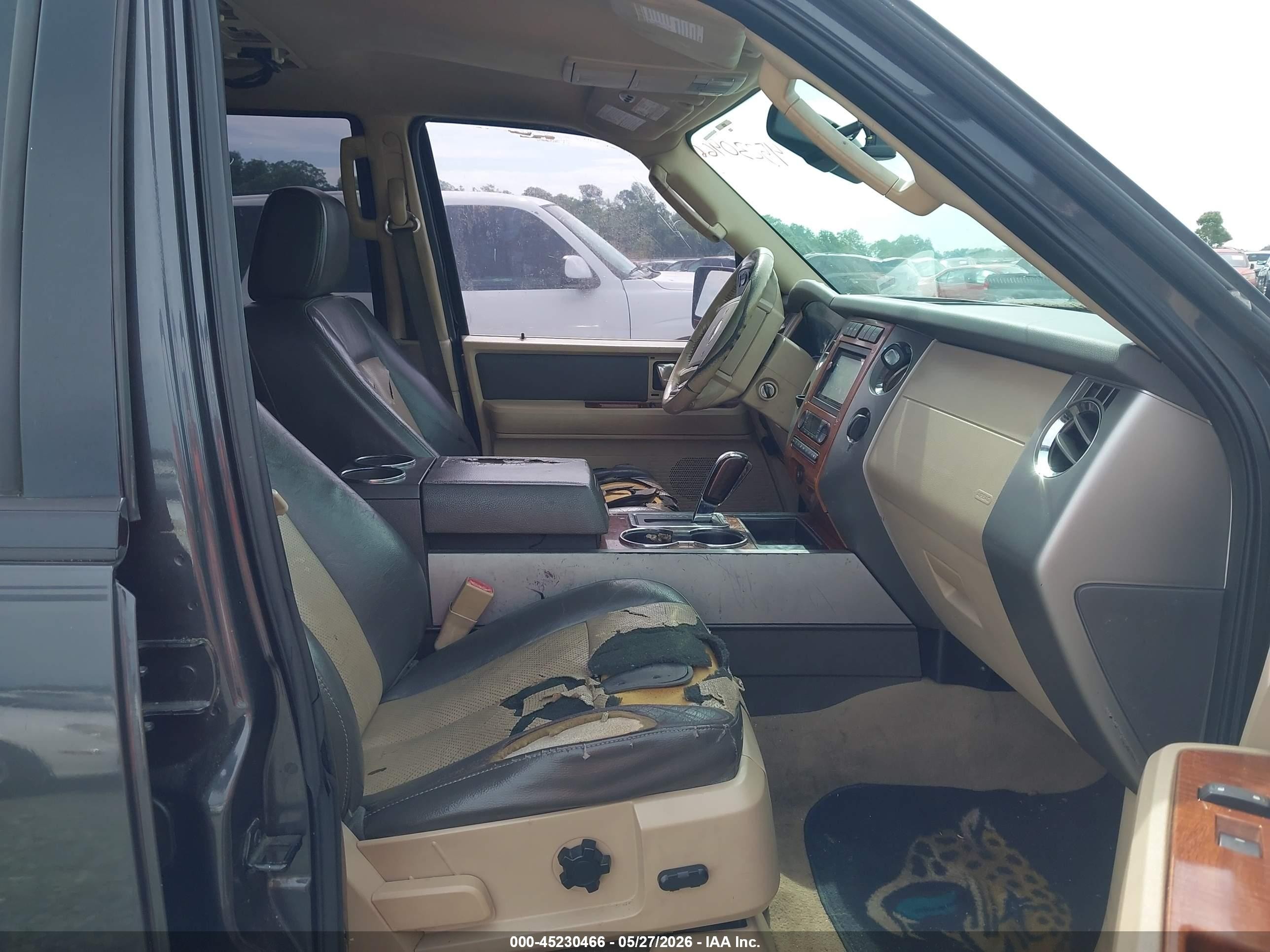 2007 Ford Expedition El Eddie Bauer Black vin: 1FMFK17587LA20688