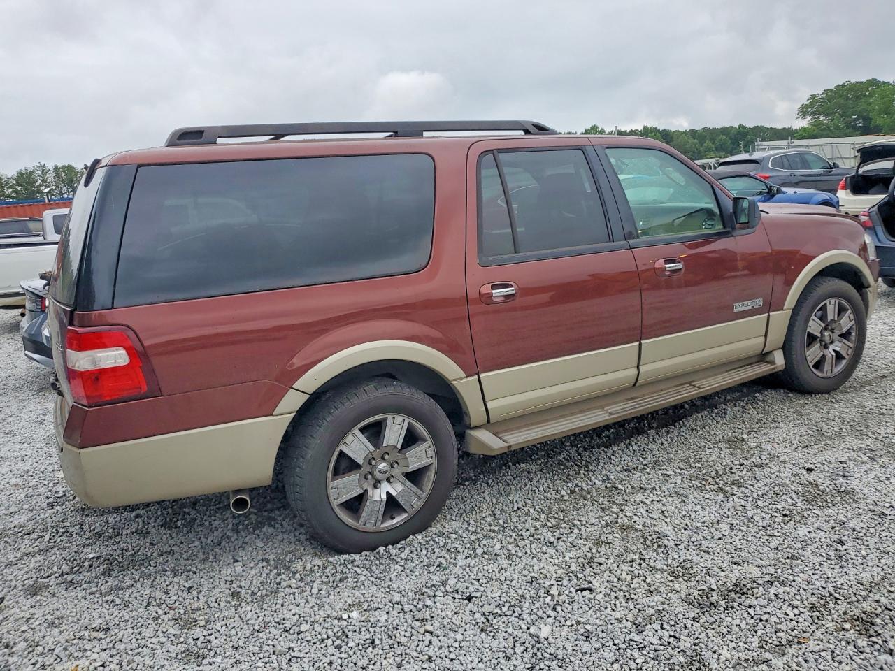 2008 Ford Expedition El Eddie Bauer Burgundy vin: 1FMFK17598LA43334