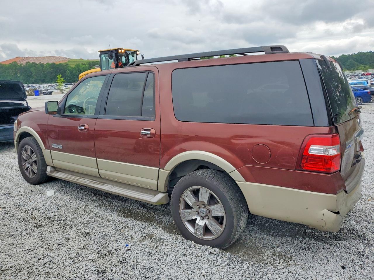2008 Ford Expedition El Eddie Bauer Burgundy vin: 1FMFK17598LA43334