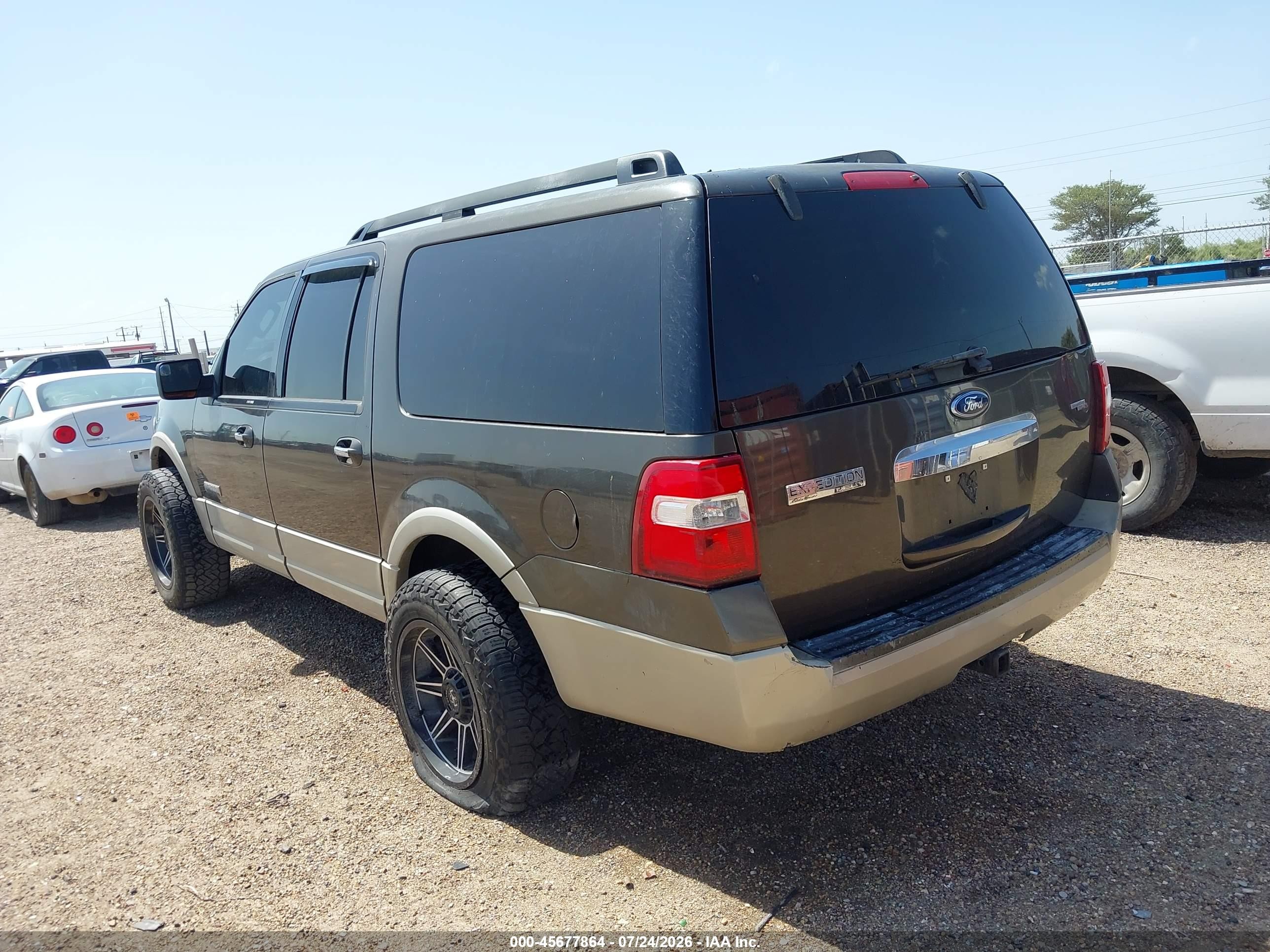 2008 Ford Expedition El Eddie Bauer/king Ranch Brown vin: 1FMFK175X8LA77587