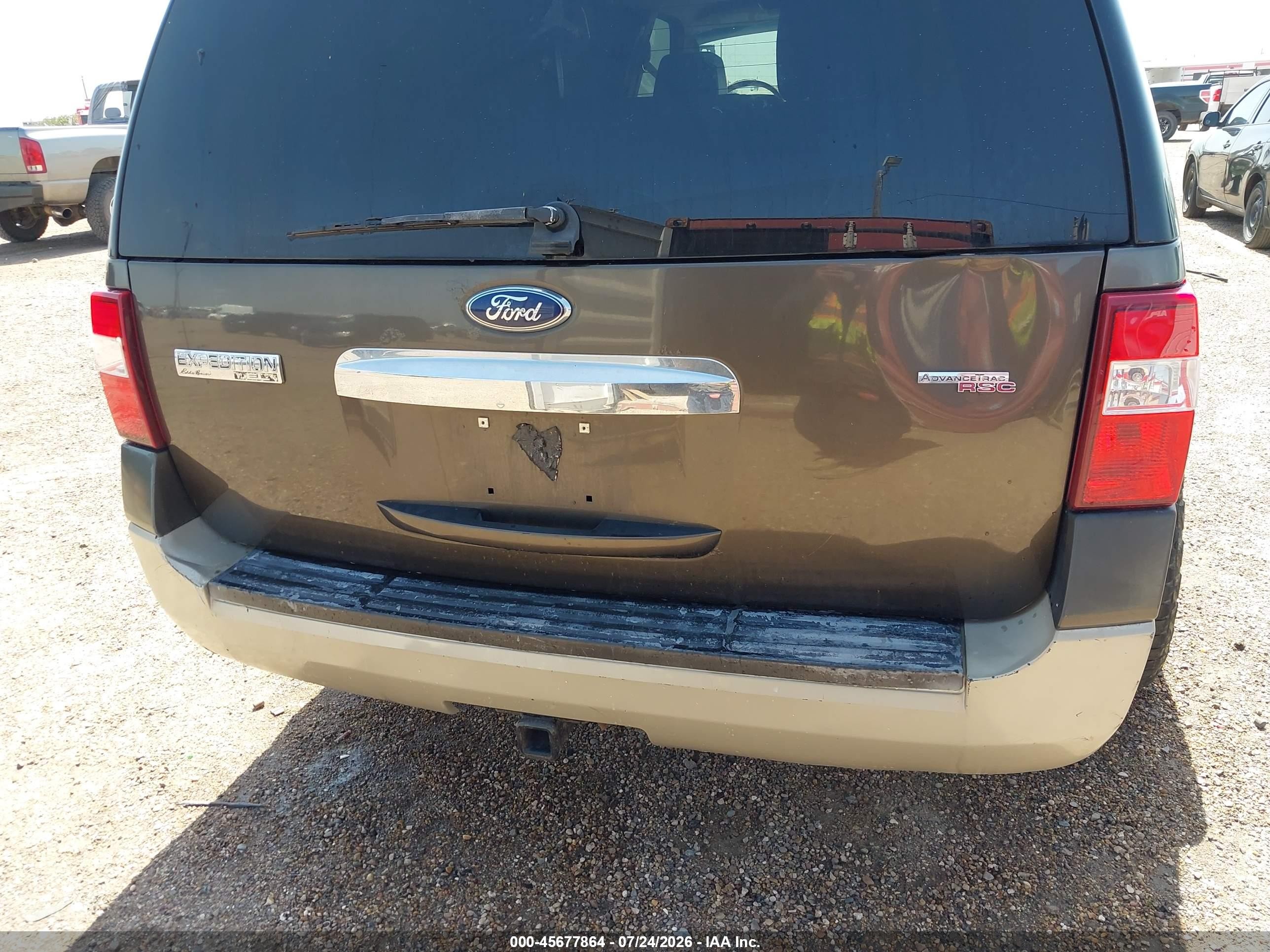 2008 Ford Expedition El Eddie Bauer/king Ranch Brown vin: 1FMFK175X8LA77587