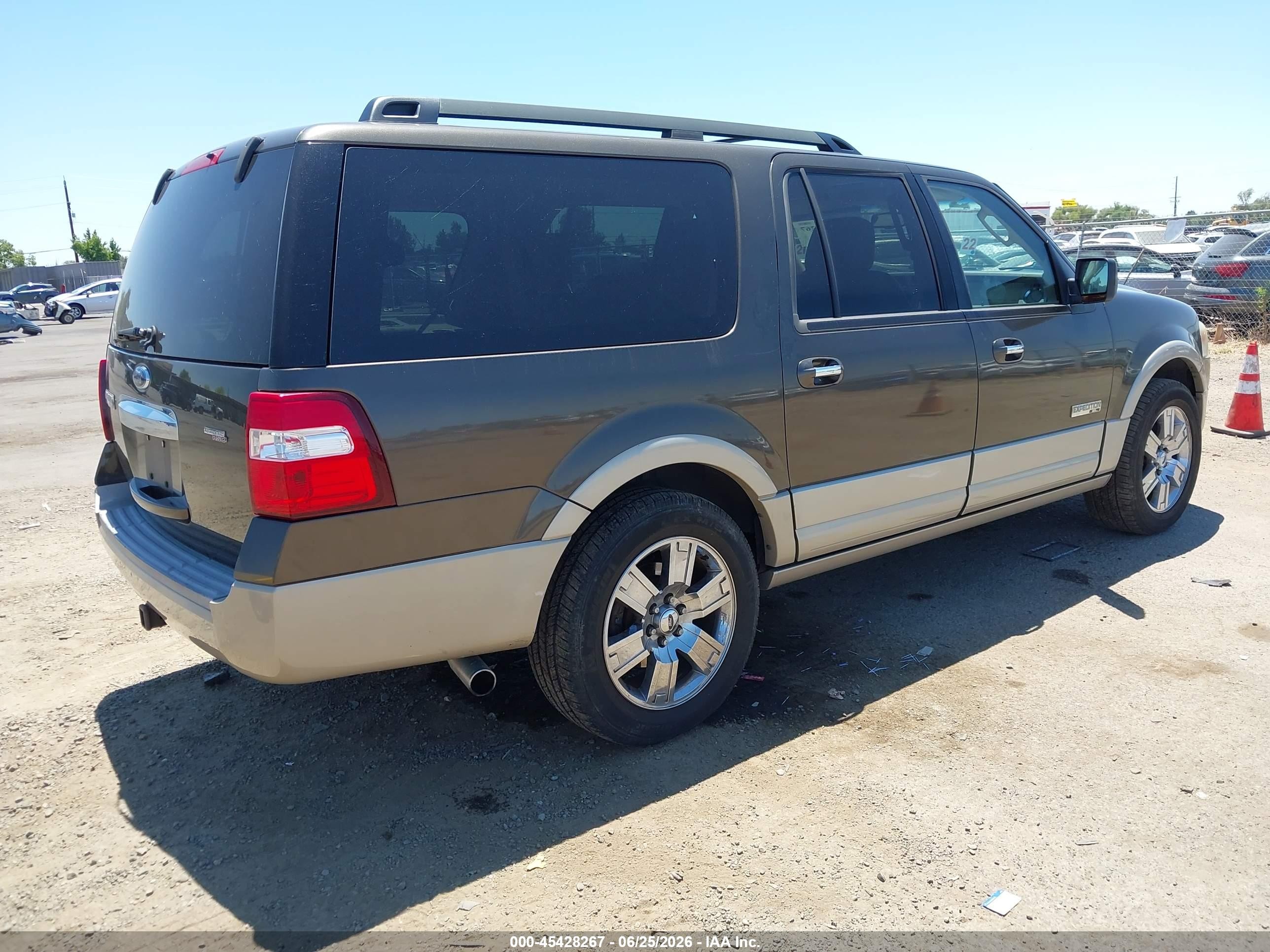 2008 Ford Expedition El Eddie Bauer/king Ranch Brown vin: 1FMFK18518LA47814