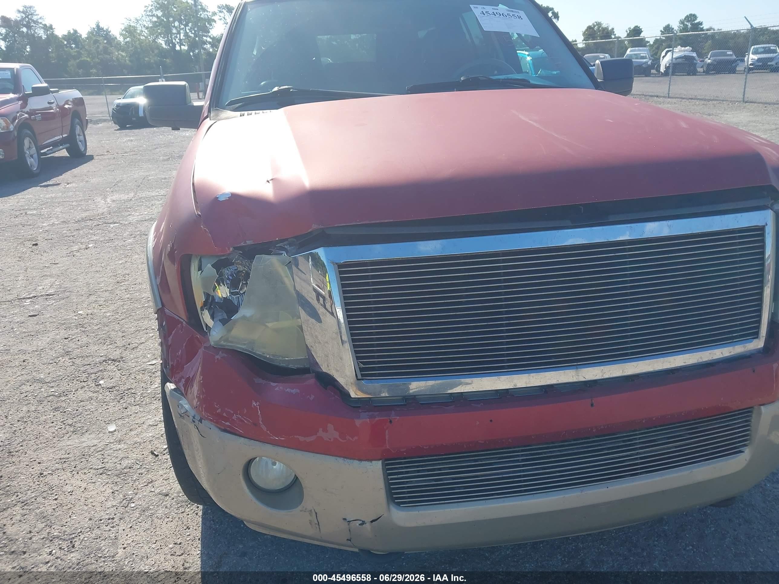 2007 Ford Expedition El Eddie Bauer Бордовый vin: 1FMFK18557LA04303