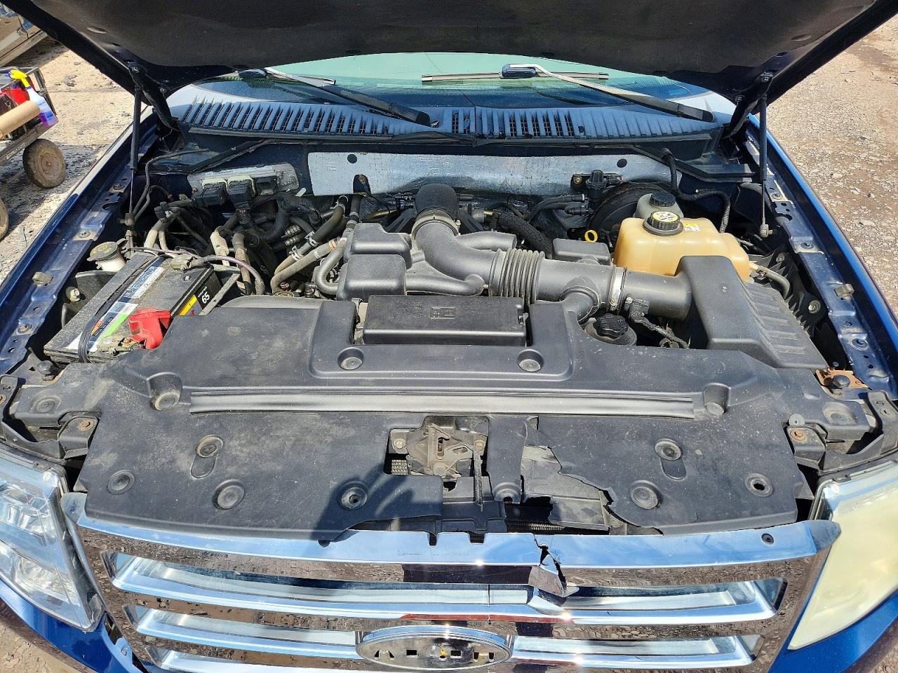2008 Ford Expedition El Eddie Bauer Blue vin: 1FMFK18558LA81271