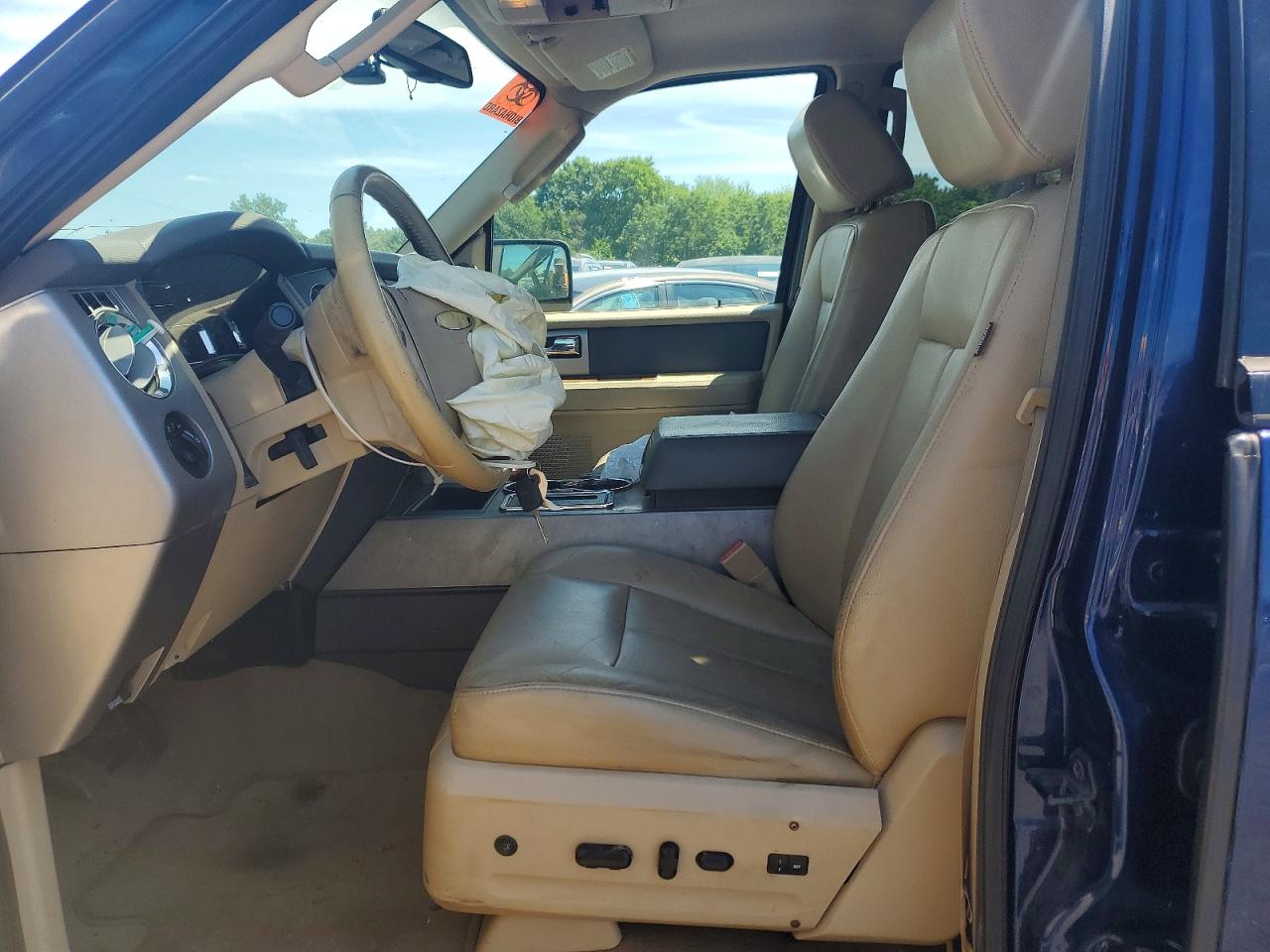 2008 Ford Expedition El Eddie Bauer Blue vin: 1FMFK18558LA81271