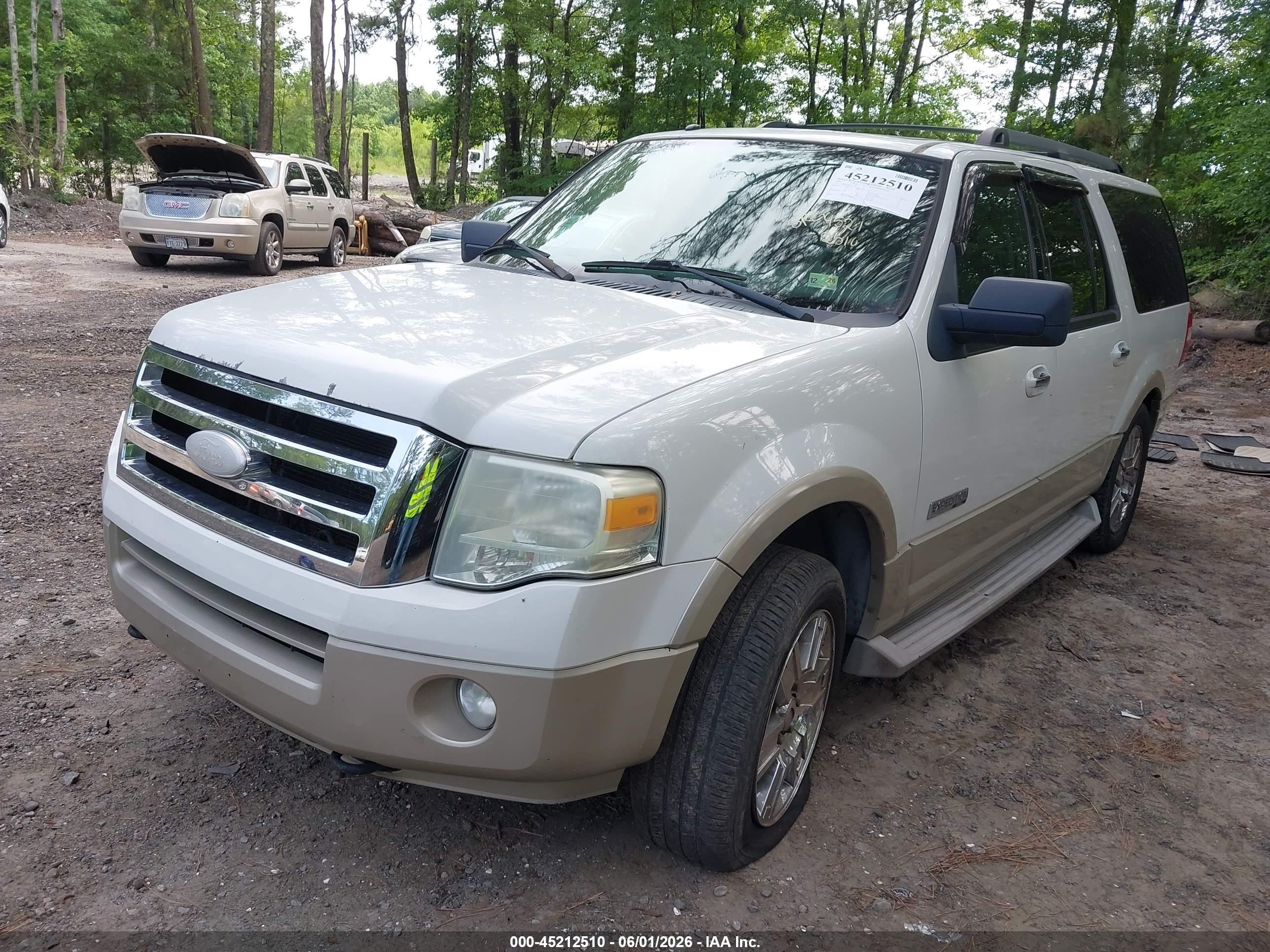 2008 Ford Expedition El Eddie Bauer/king Ranch Белый vin: 1FMFK18588LA13532