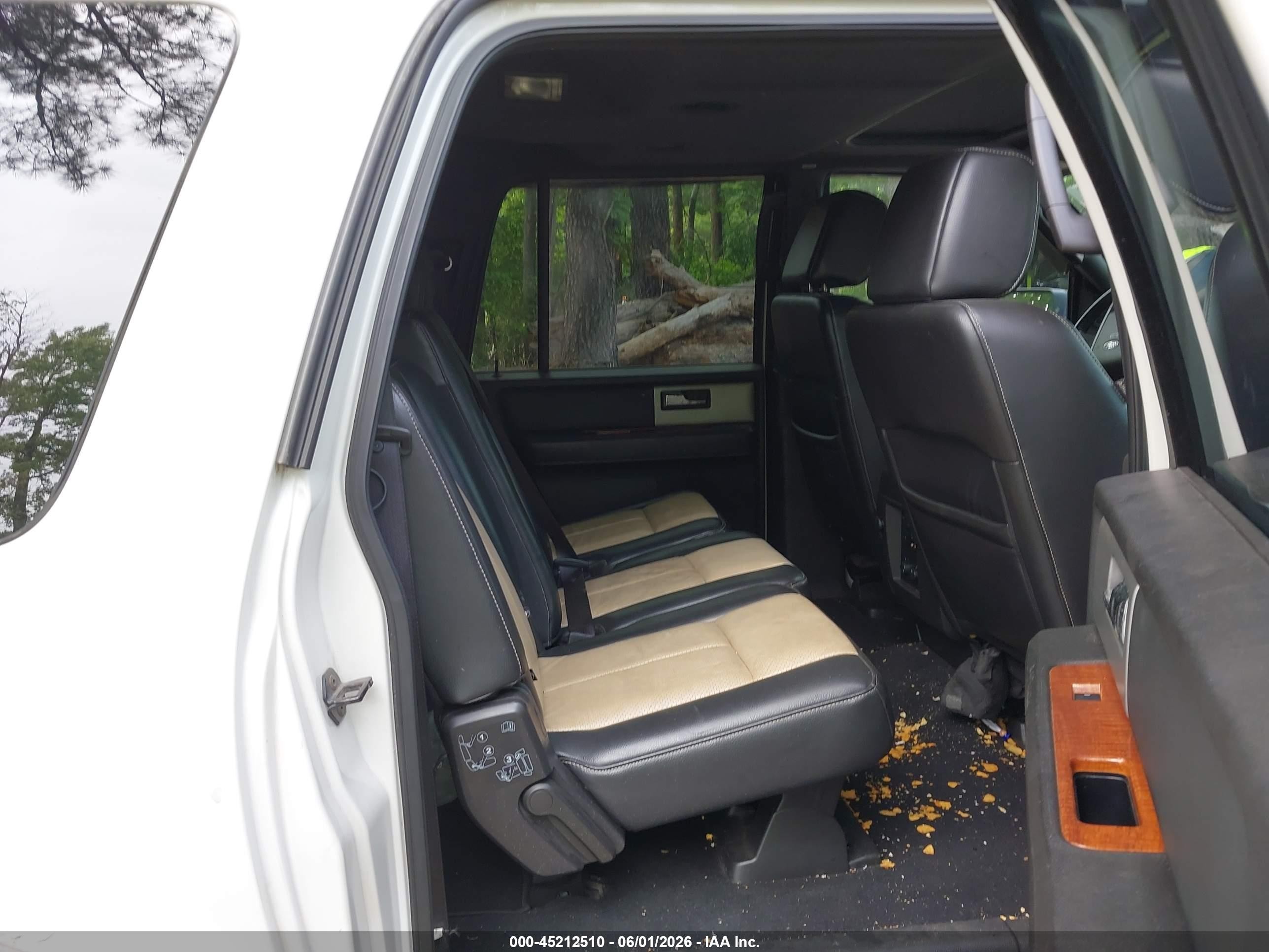 2008 Ford Expedition El Eddie Bauer/king Ranch Белый vin: 1FMFK18588LA13532