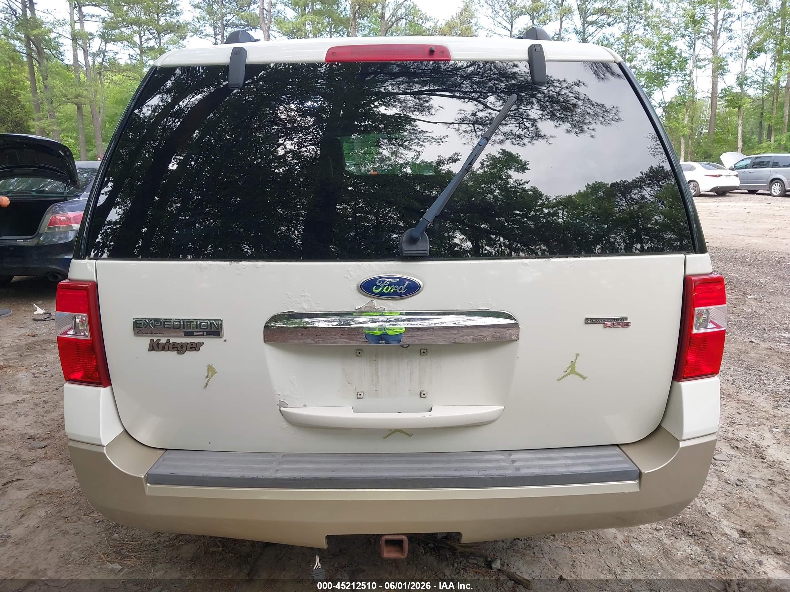 2008 Ford Expedition El Eddie Bauer/king Ranch Белый vin: 1FMFK18588LA13532