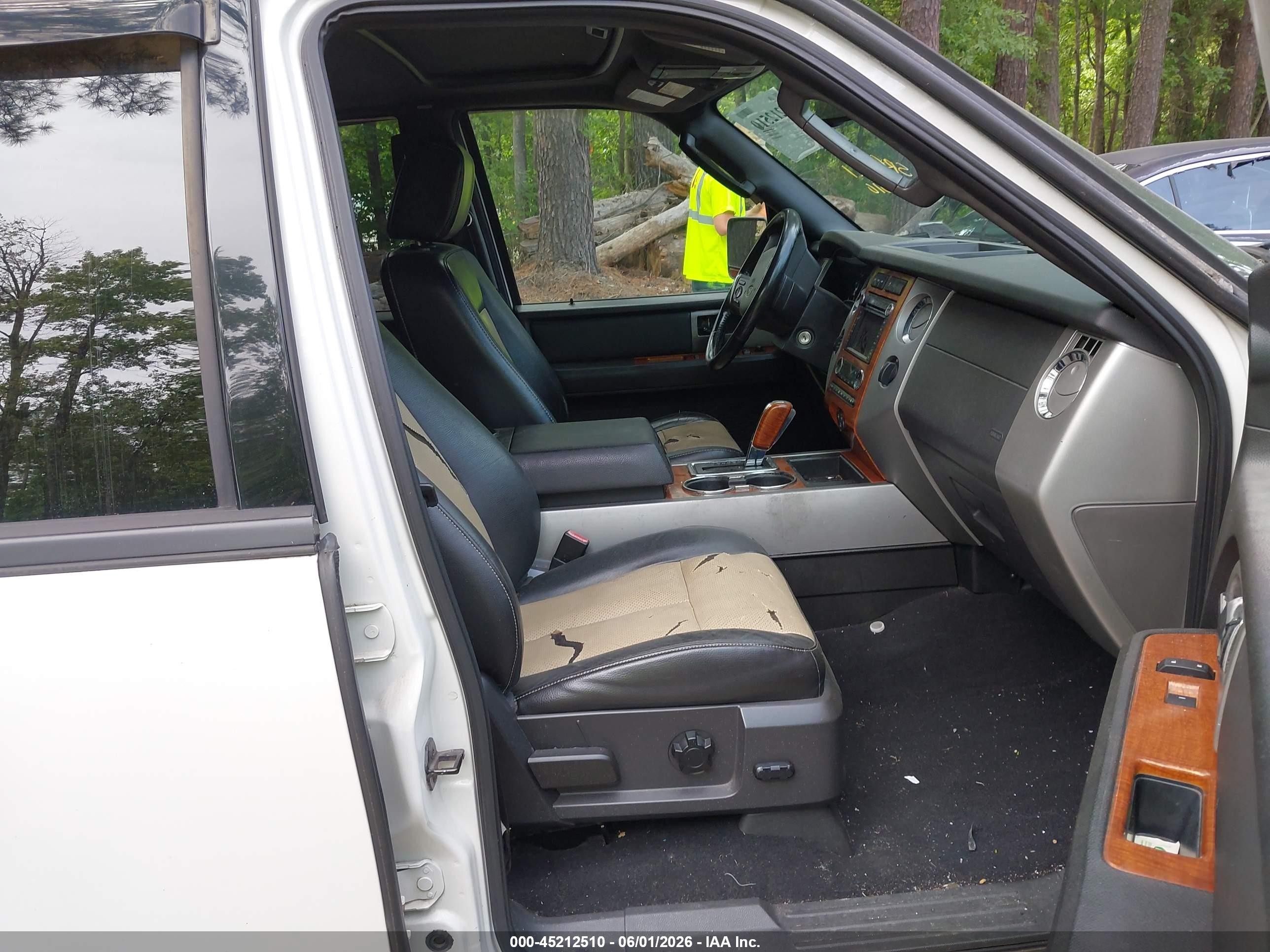 2008 Ford Expedition El Eddie Bauer/king Ranch Белый vin: 1FMFK18588LA13532